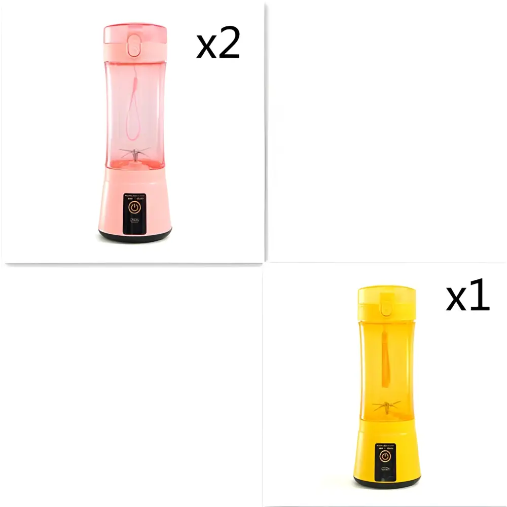 Blue Portable Electric Fruit Juicer USB Rechargeable Mixer