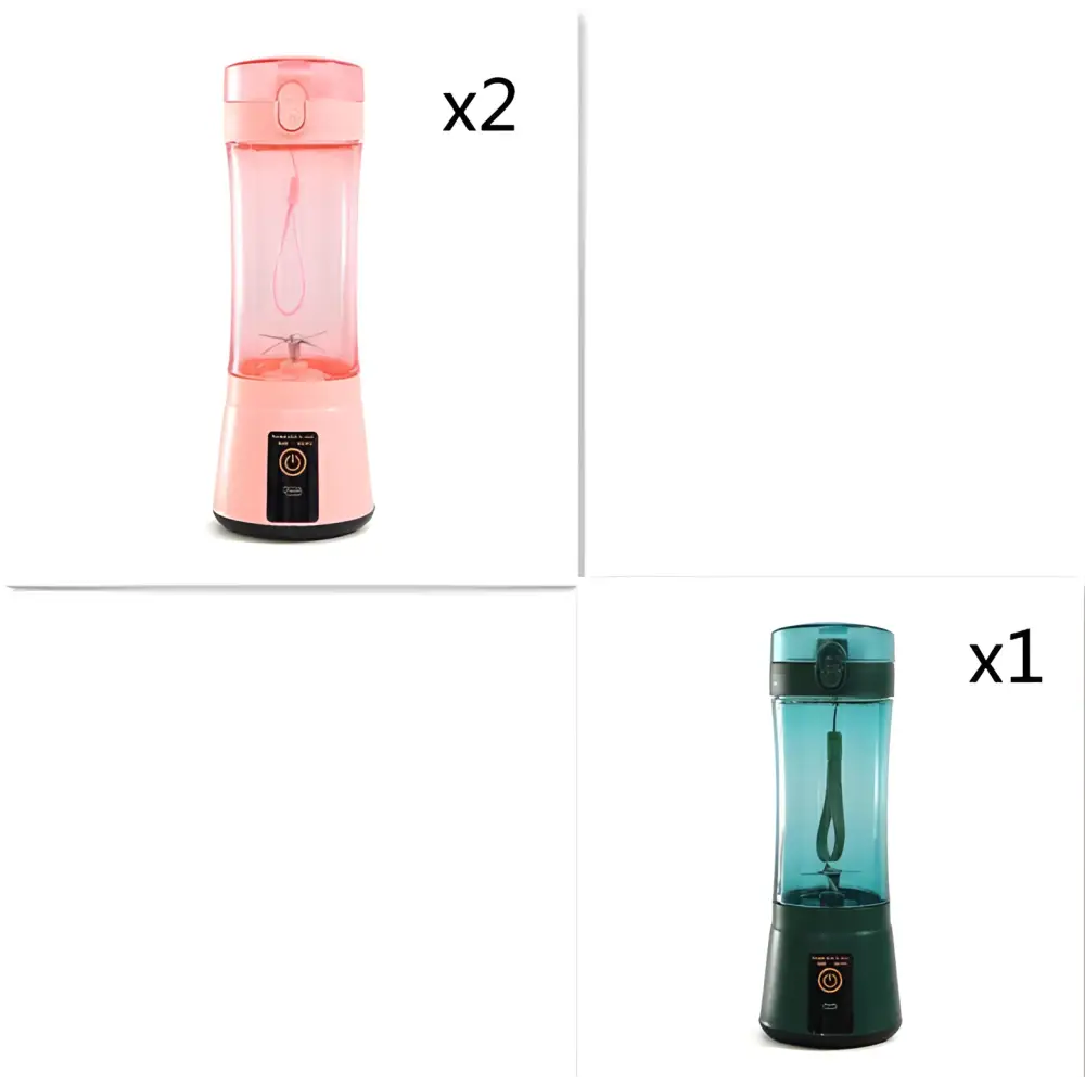 Blue Portable Electric Fruit Juicer USB Rechargeable Mixer
