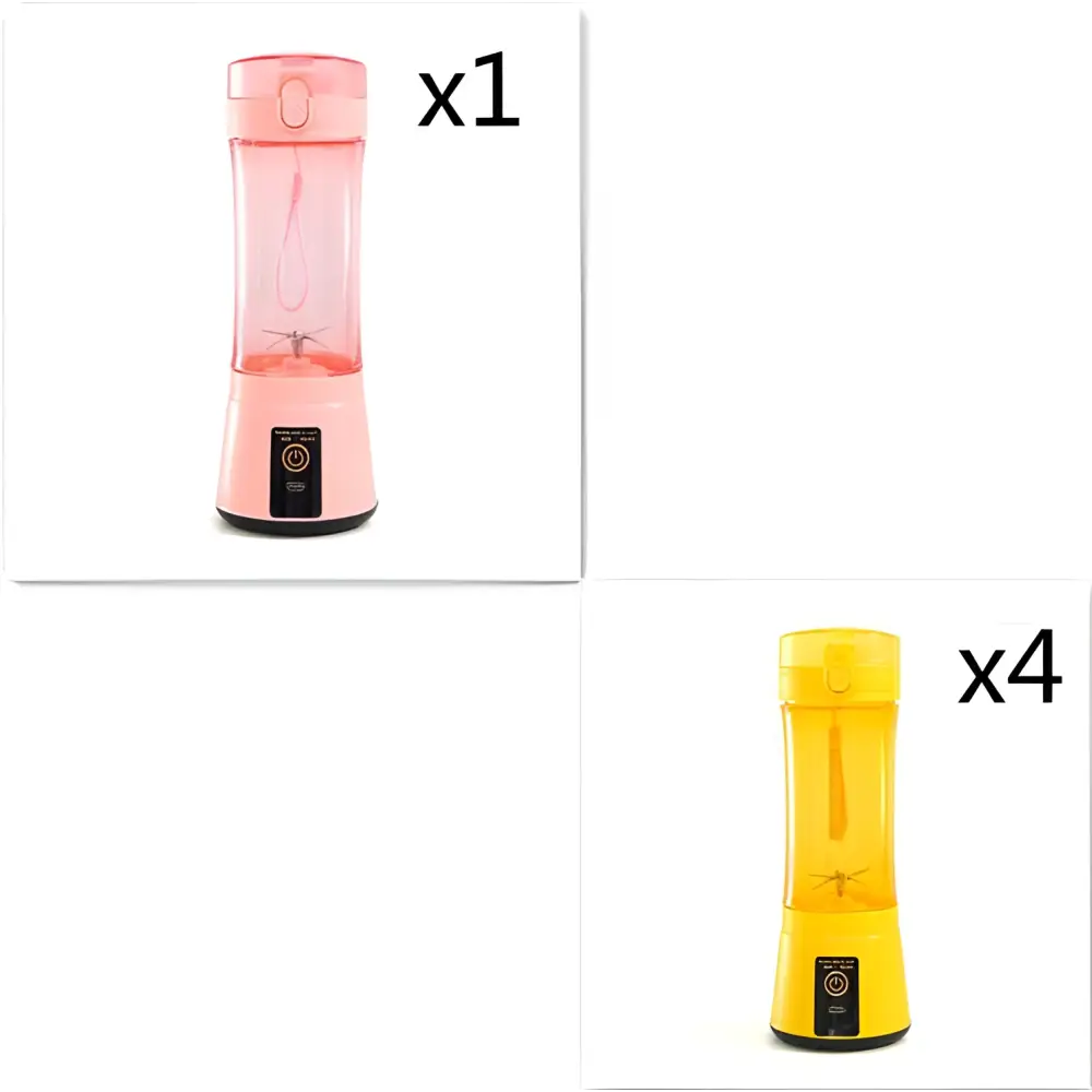 Blue Portable Electric Fruit Juicer USB Rechargeable Mixer
