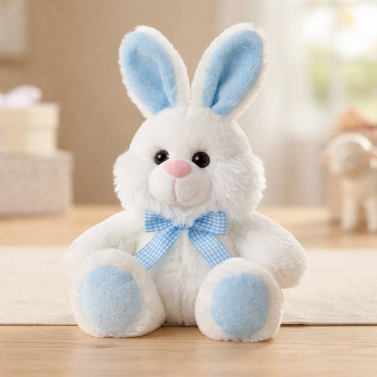 Andy Anand Premium Blue Plush Rabbit Bunny, 13-Inch – Adorable Bakery Gift Add-On for Birthdays, Easter, Valentine's Day & Baby Showers