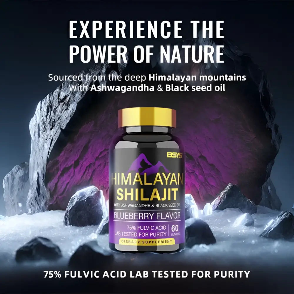 Blueberry Himalayan Shilajit Gummies 60 Count