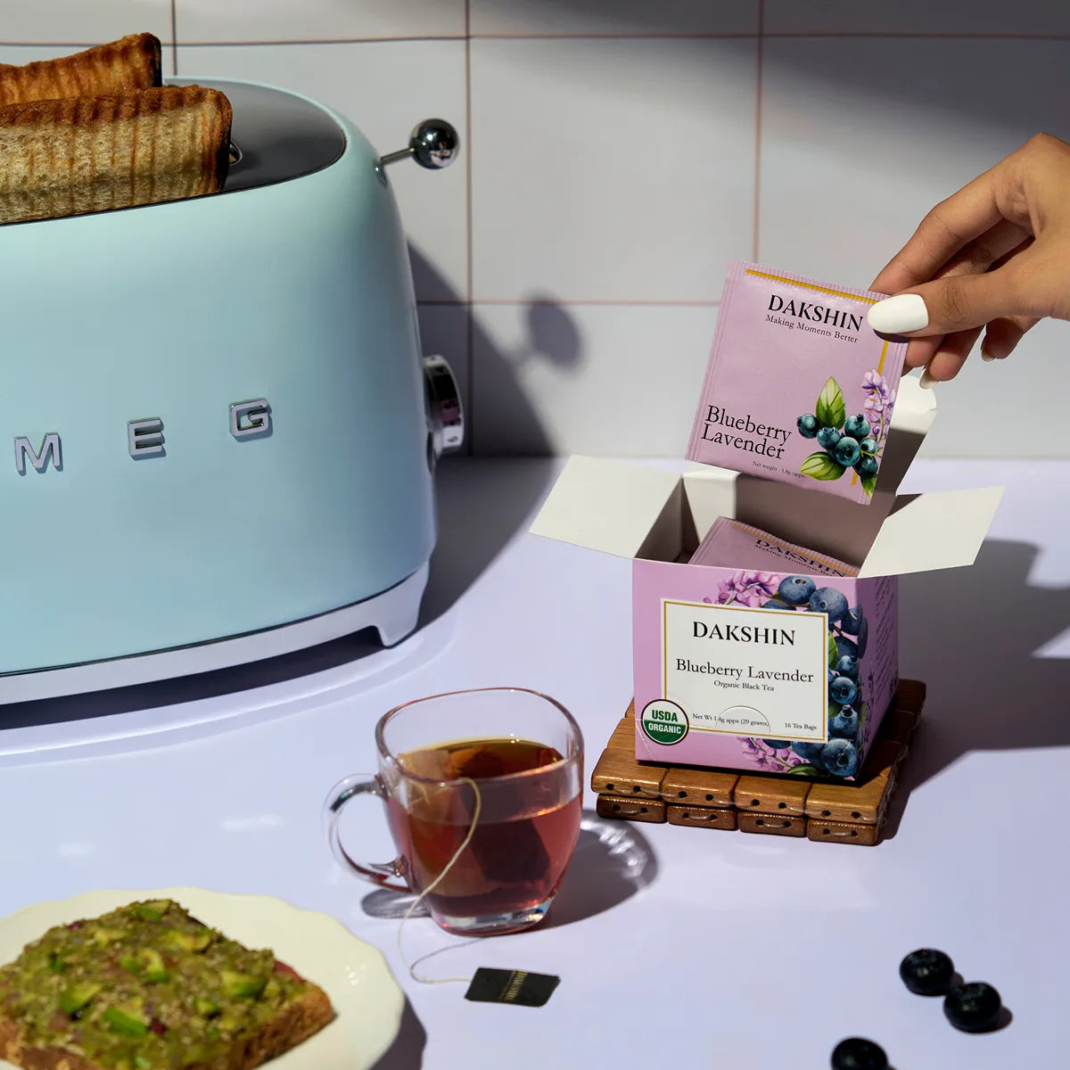 Organic Blueberry Lavender Tea - Antioxidant by Dakshin-3