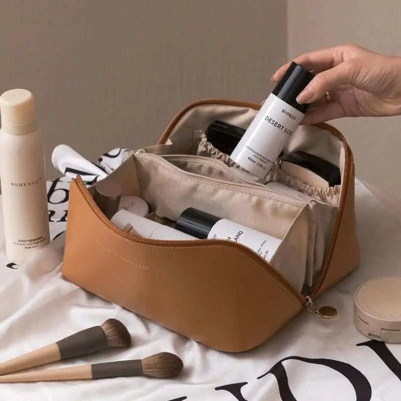 Blush Pink Large Capacity Travel Cosmetic Bag