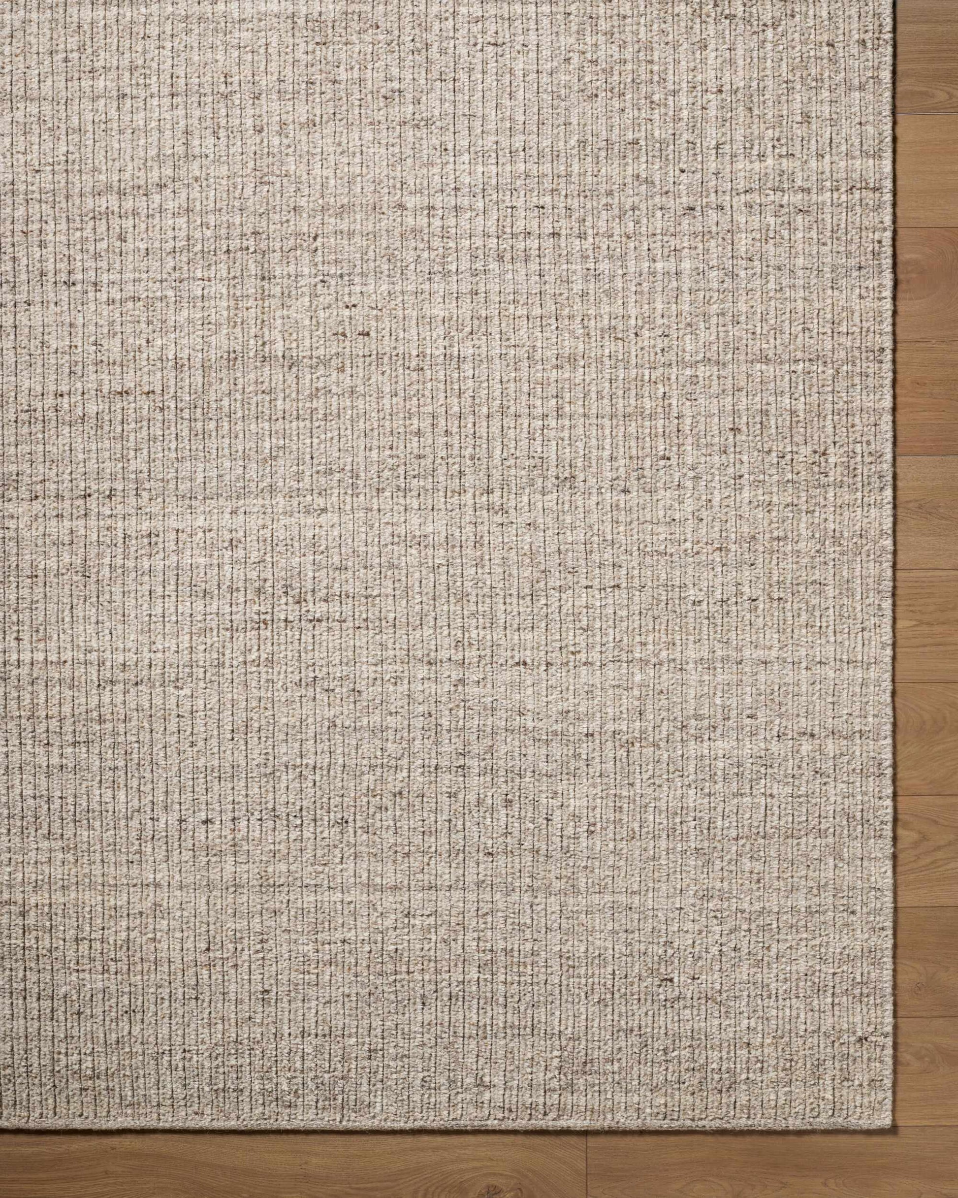 Nikie Taupe Abstract Hand Woven Wool Area Rug-4