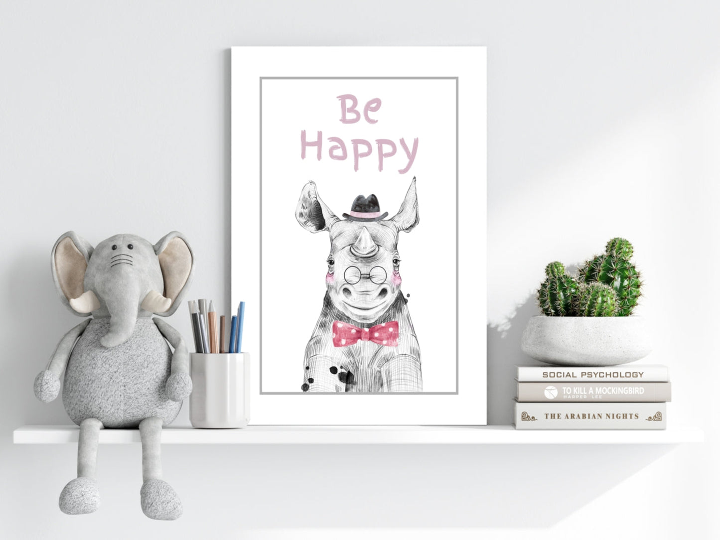 Be Happy Aluminum Print