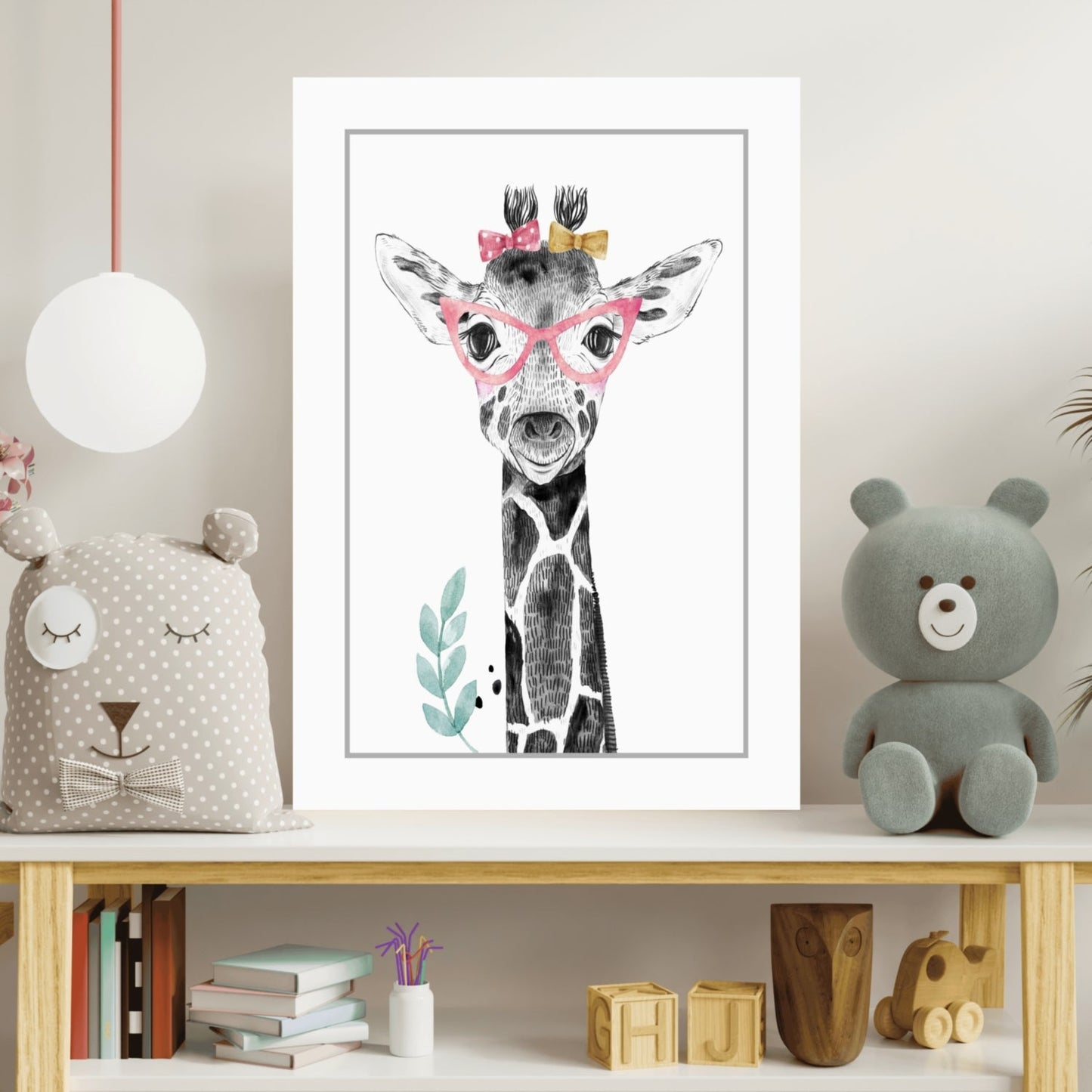 Giraffe Aluminum Print