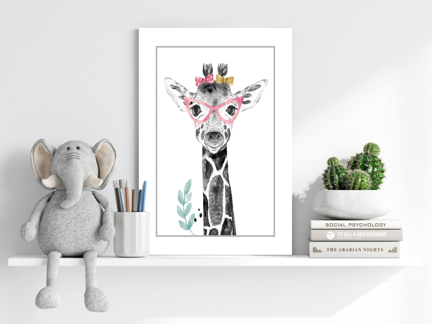 Giraffe Aluminum Print