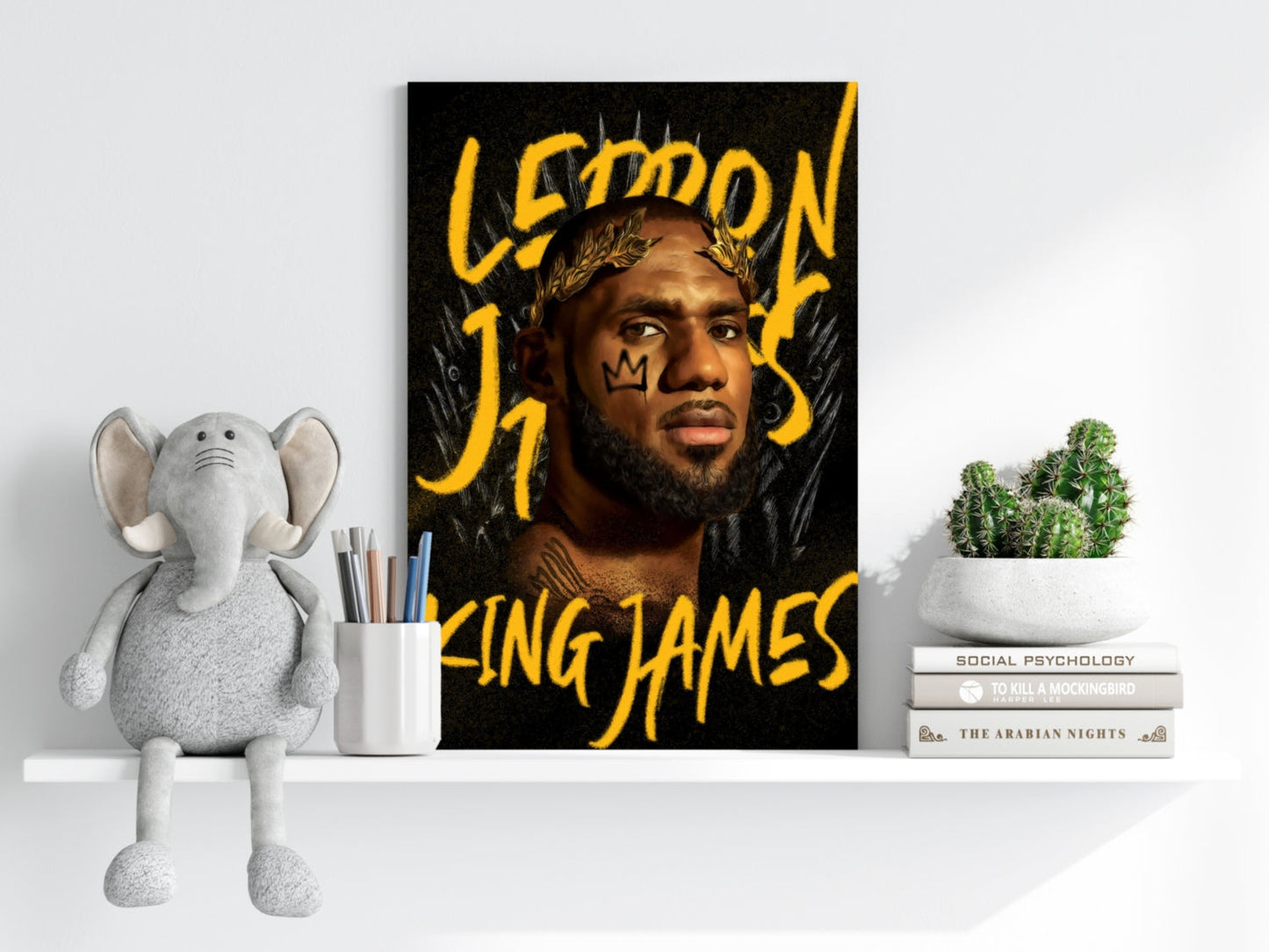 King Lebron Aluminum Print