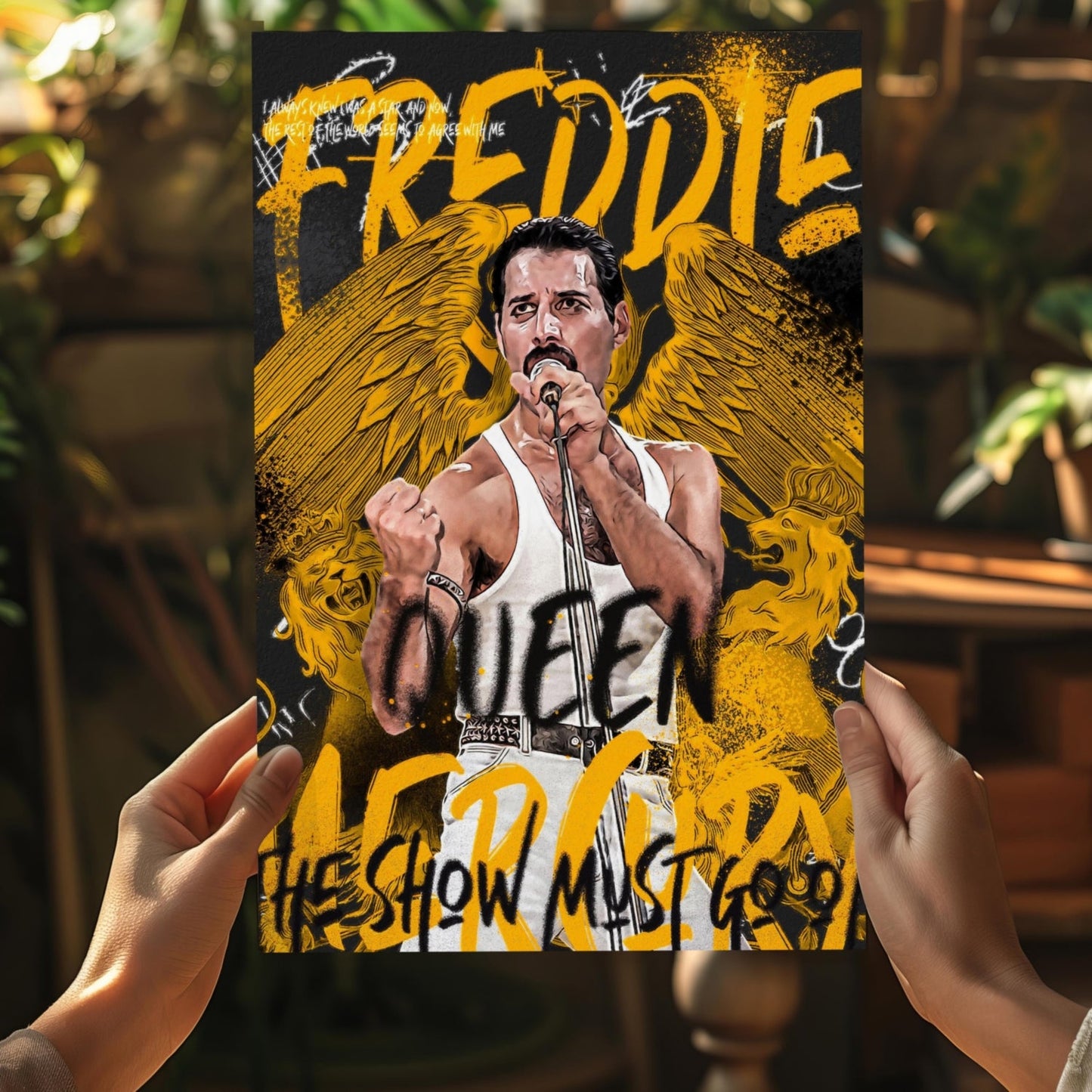 Freddie Mercury Aluminum Print