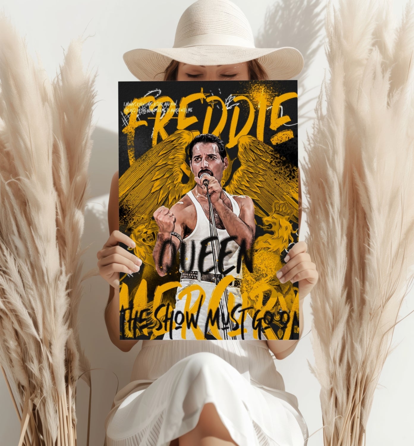 Freddie Mercury Aluminum Print