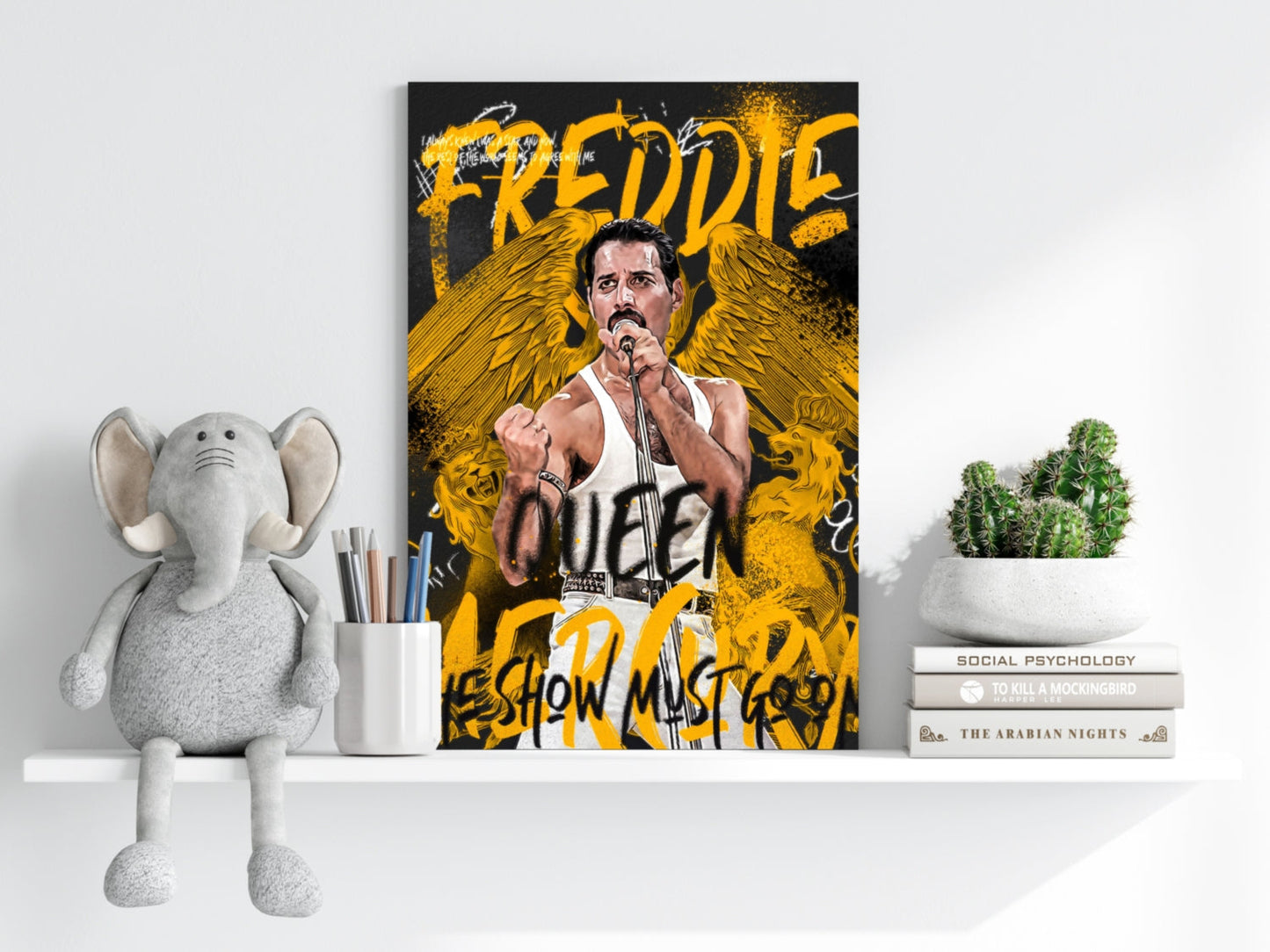 Freddie Mercury Aluminum Print