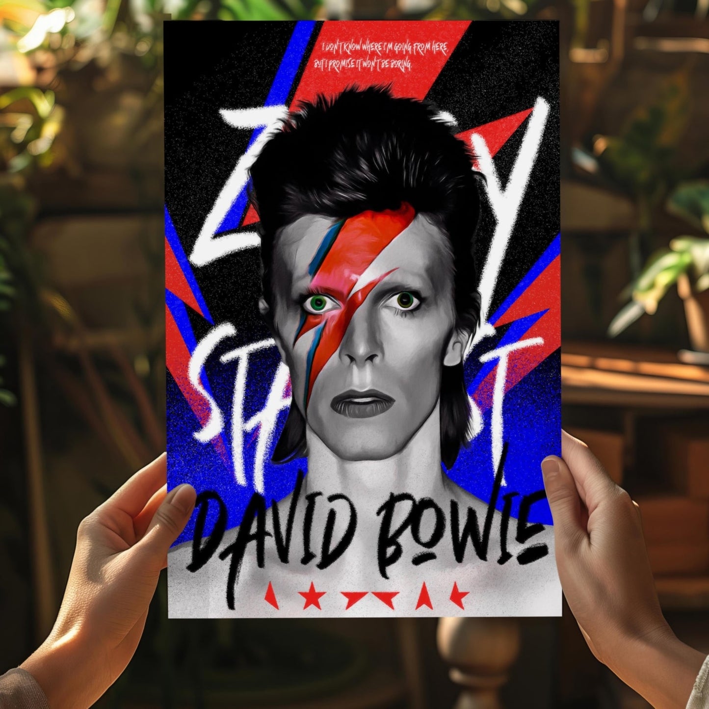 David Bowie Aluminum Print