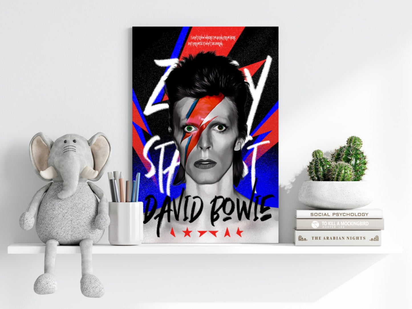 David Bowie Aluminum Print