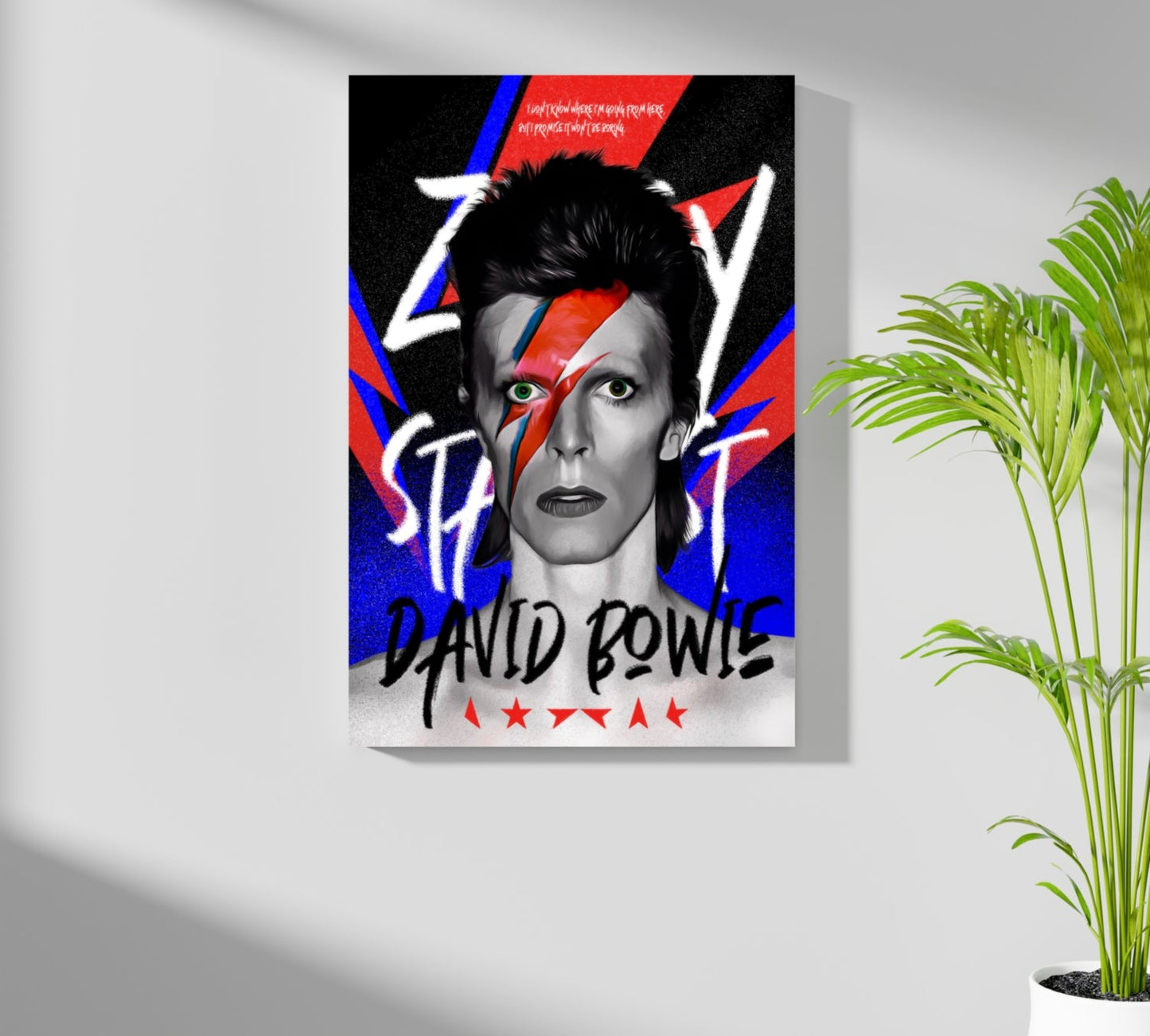 David Bowie Aluminum Print