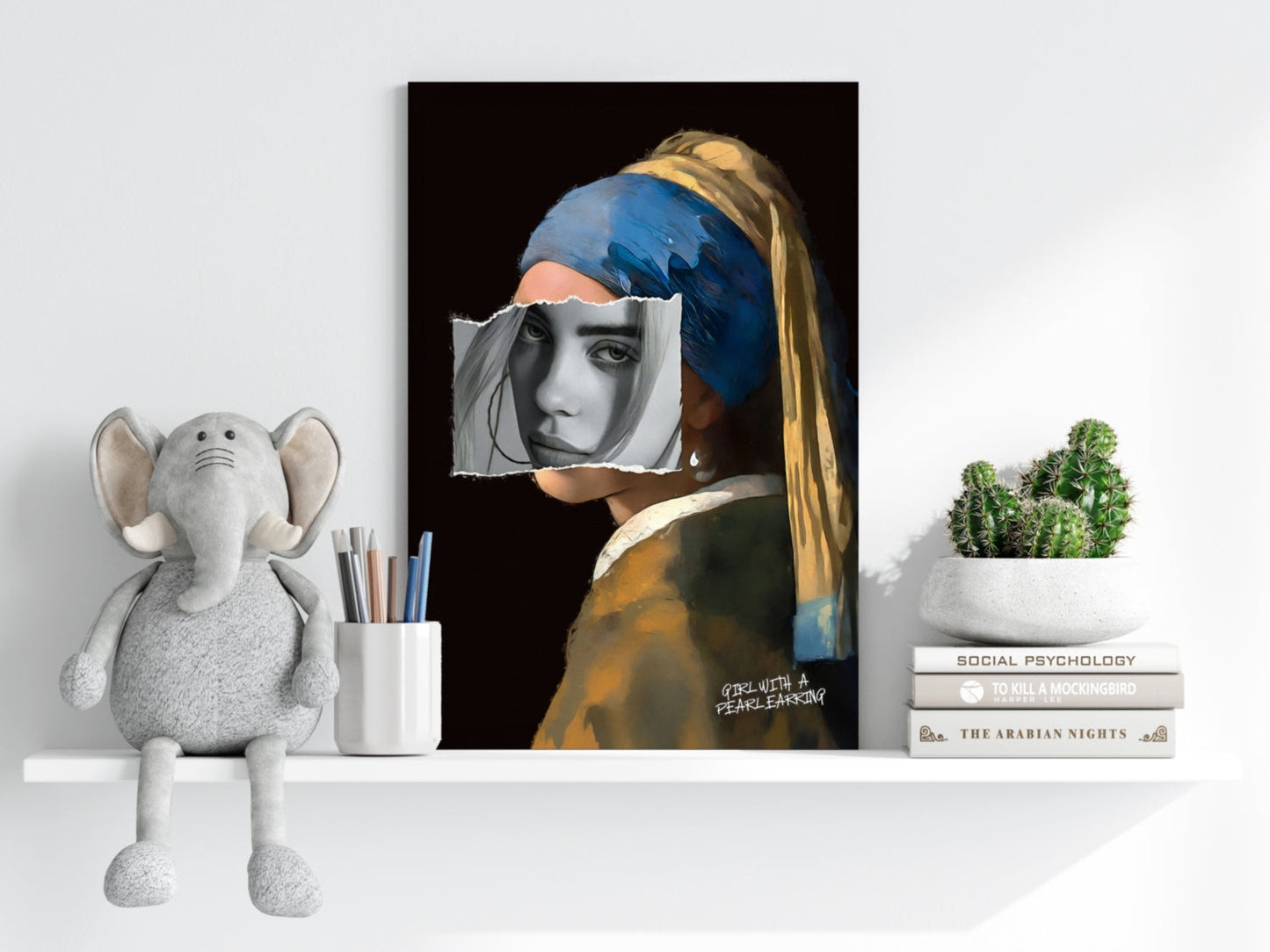 Girl With Pearl Earrings Aluminum Print