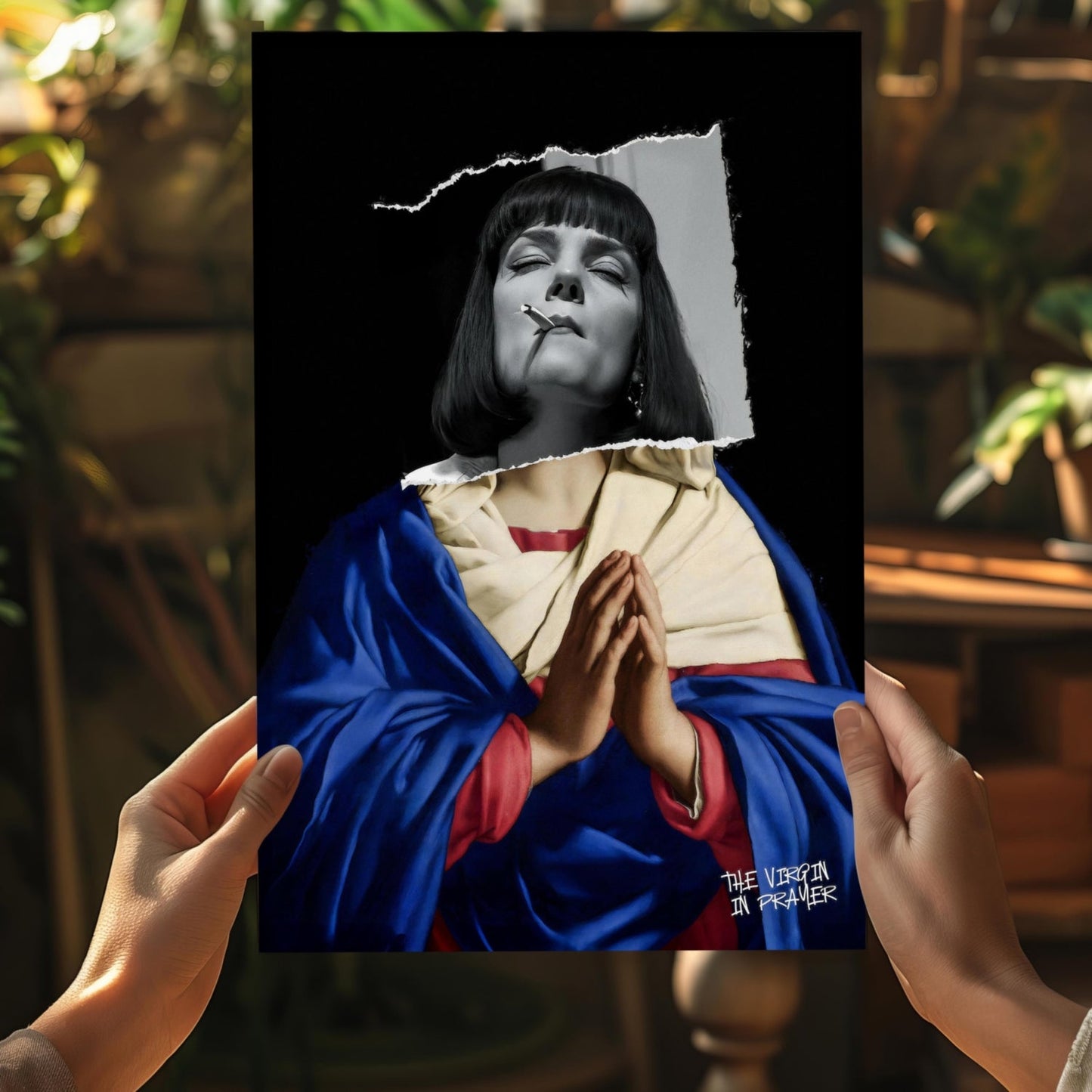 The Virgin Prayer Aluminum Print