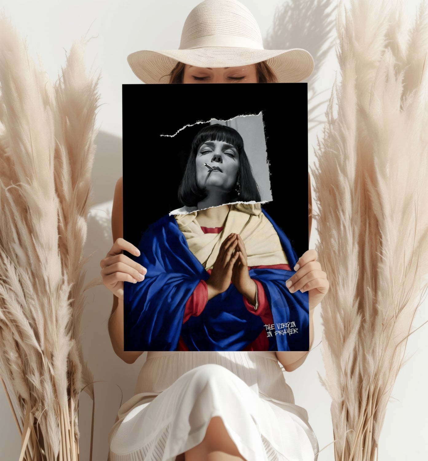 The Virgin Prayer Aluminum Print