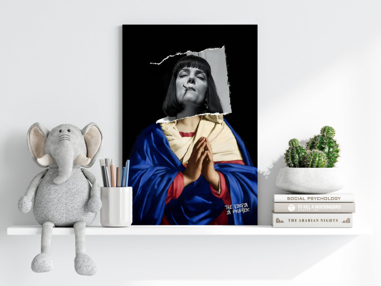 The Virgin Prayer Aluminum Print