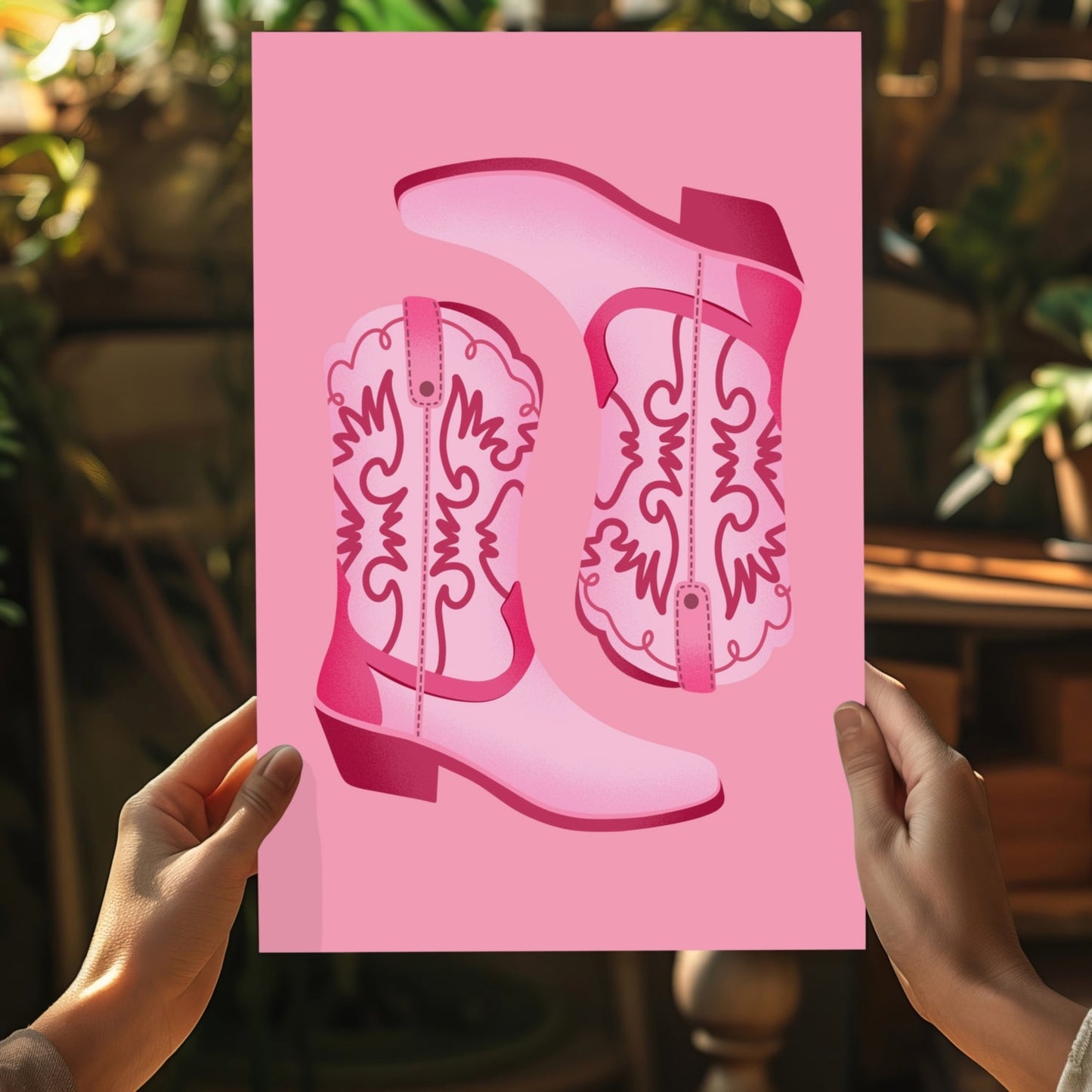 Pinky Boots Aluminum Print