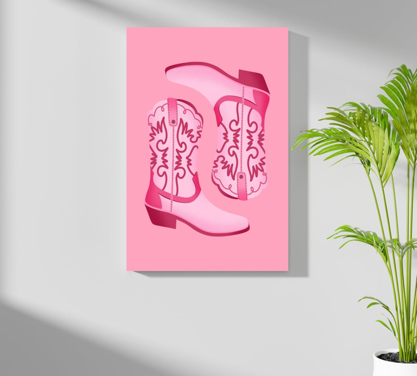 Pinky Boots Aluminum Print