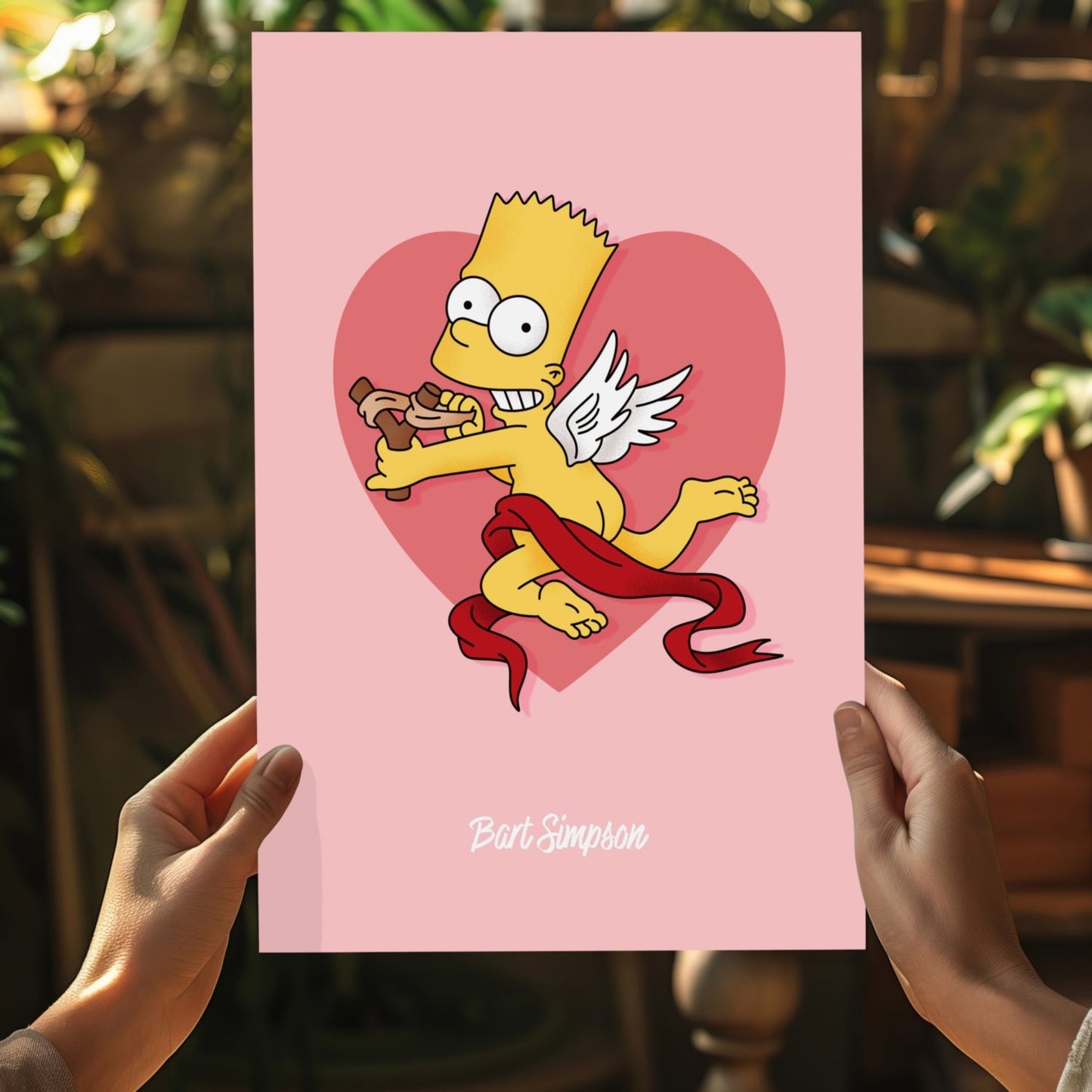 Bart The Angel Aluminum Print