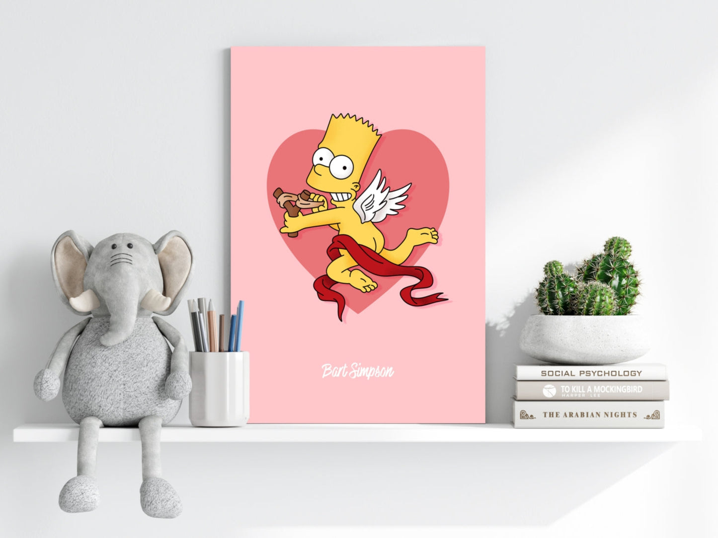 Bart The Angel Aluminum Print