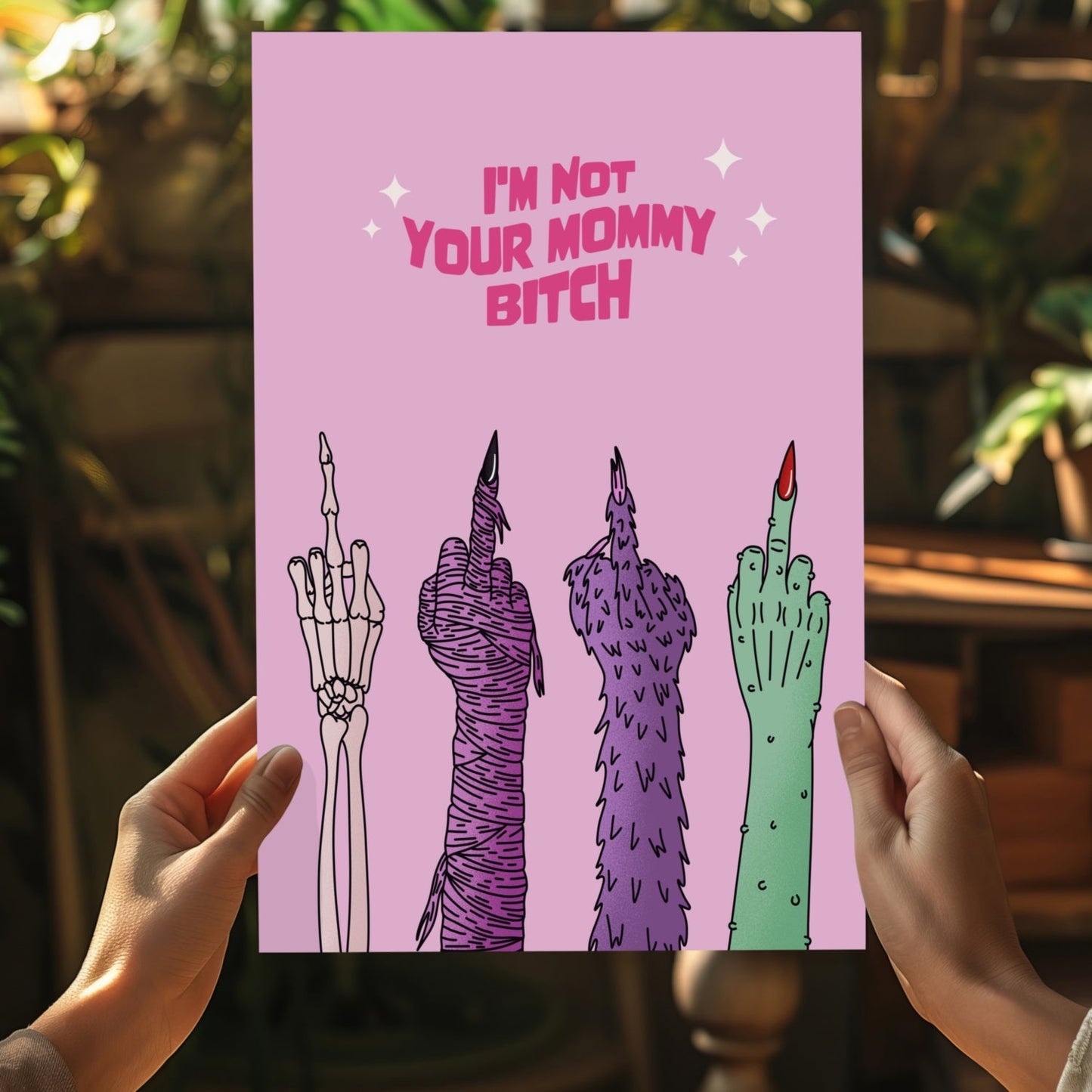 I am not your Mummy Aluminum Print