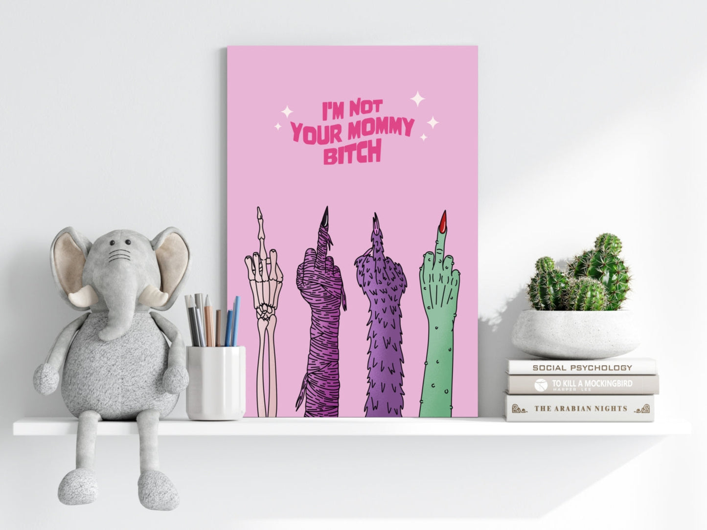 I am not your Mummy Aluminum Print