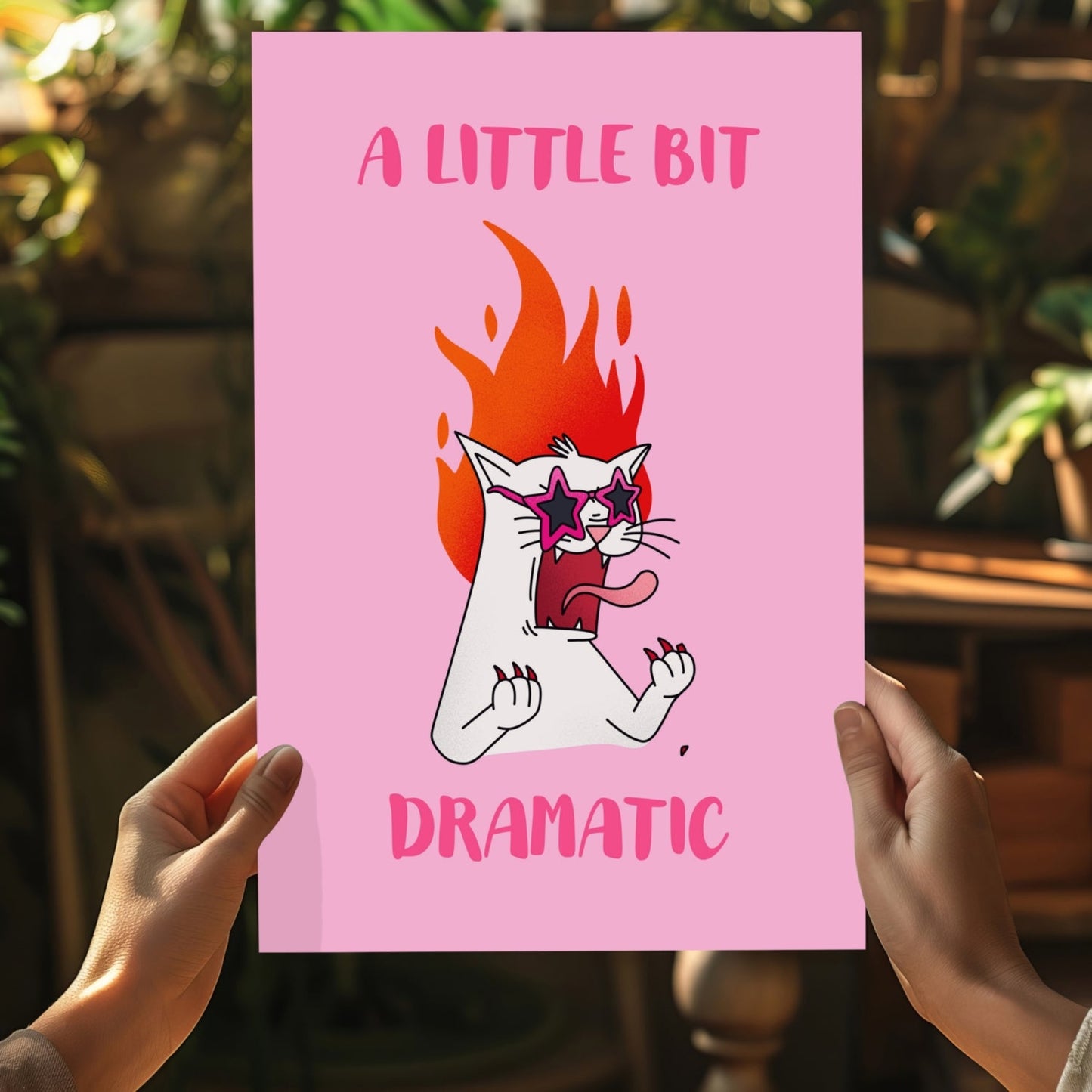 A Little Bit Dramatic Aluminum Print