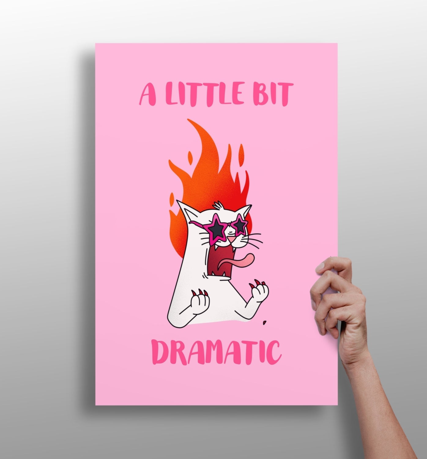 A Little Bit Dramatic Aluminum Print