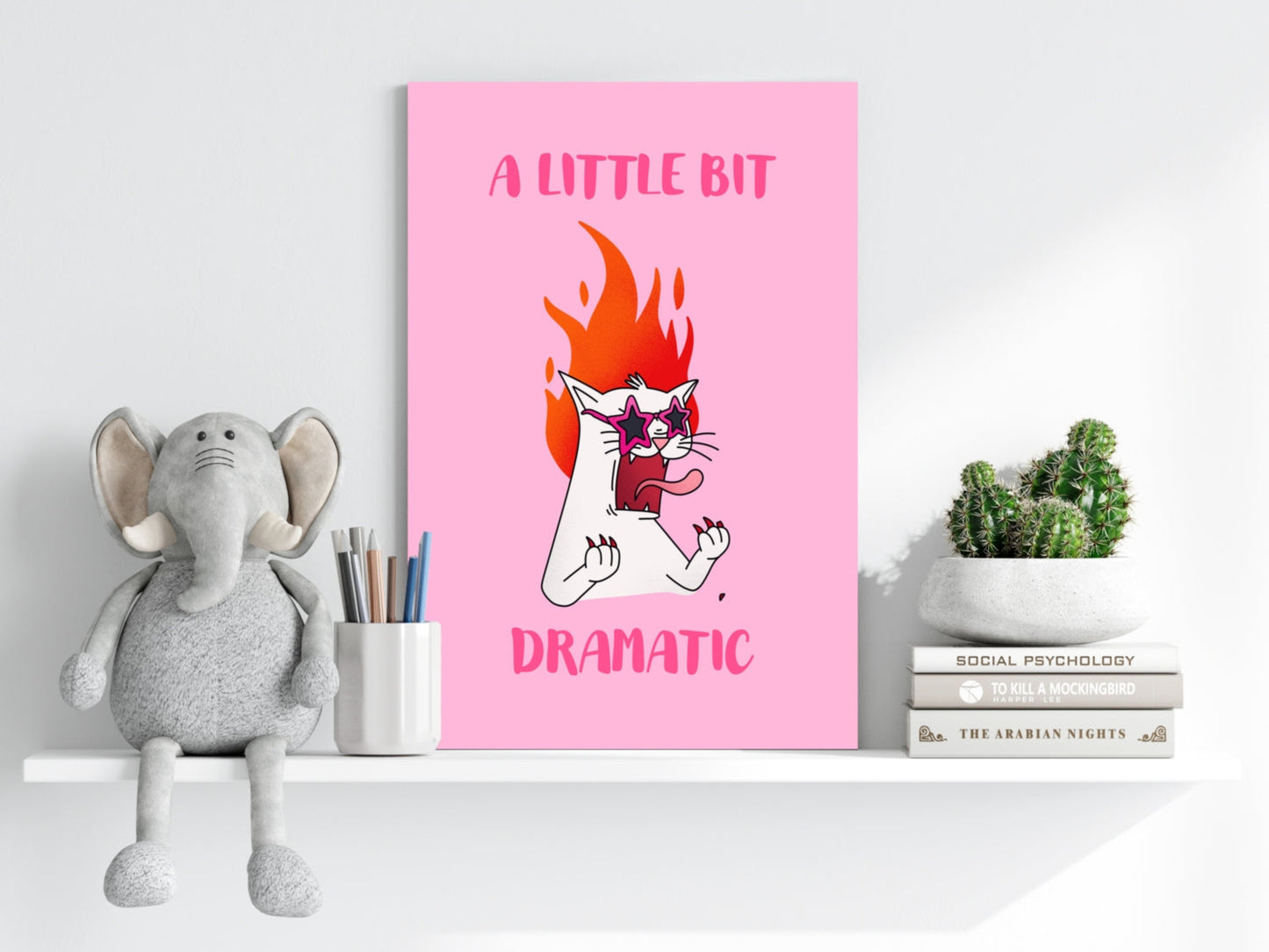 A Little Bit Dramatic Aluminum Print