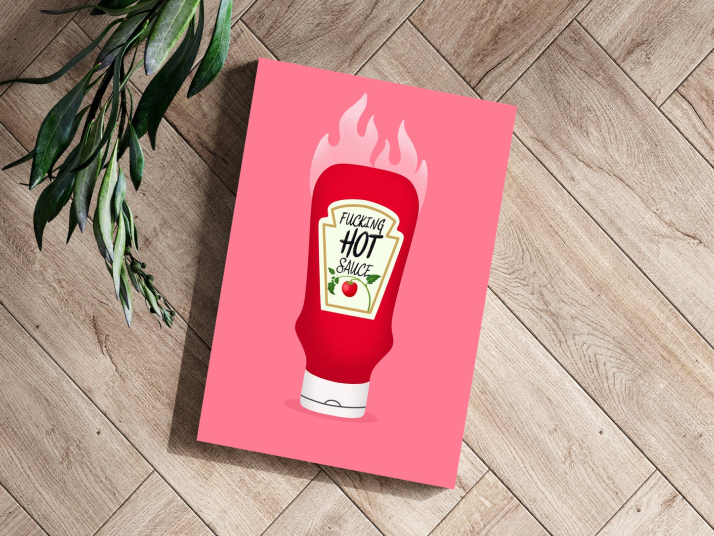 Hot Ketchup Aluminum Print