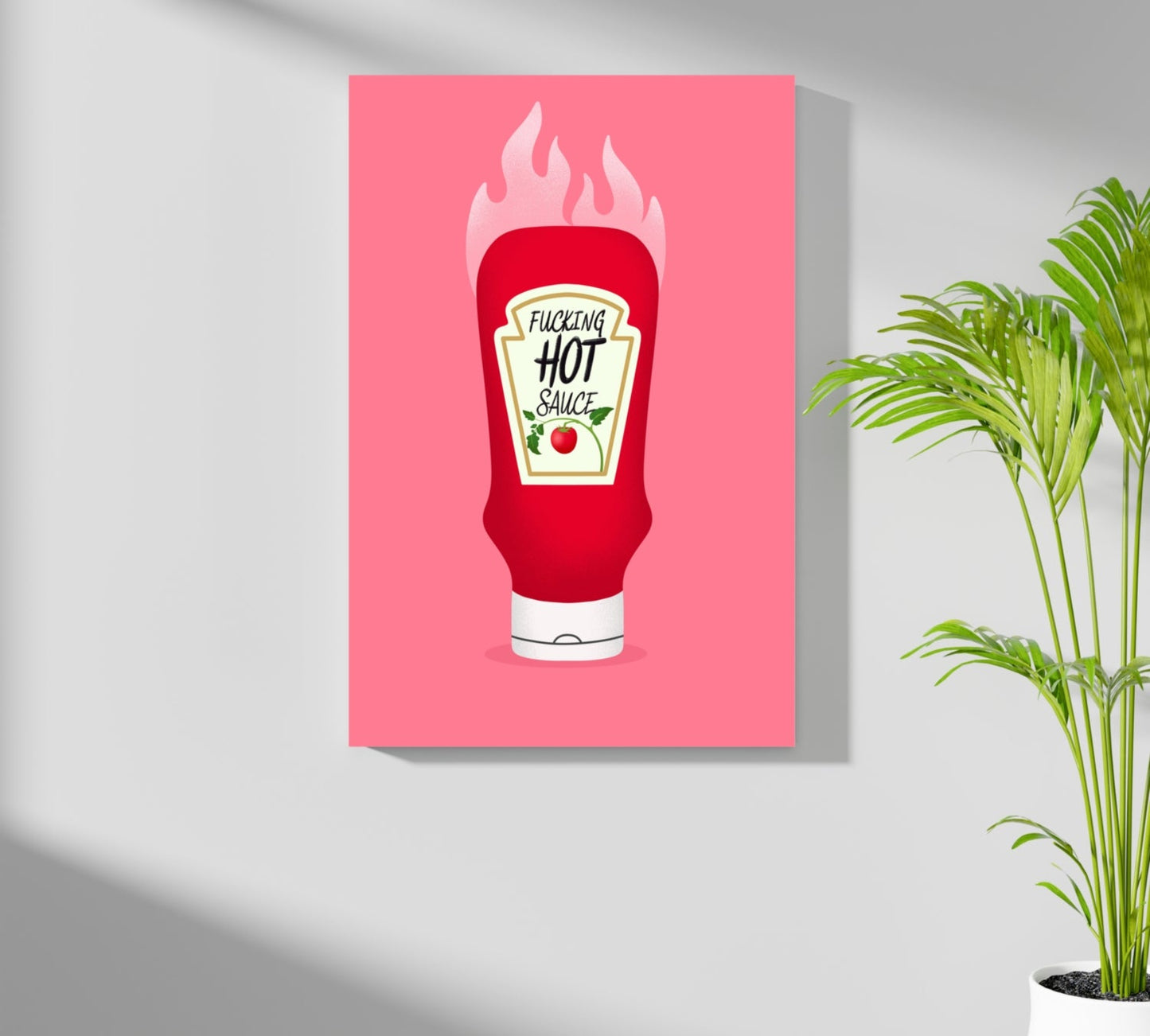 Hot Ketchup Aluminum Print