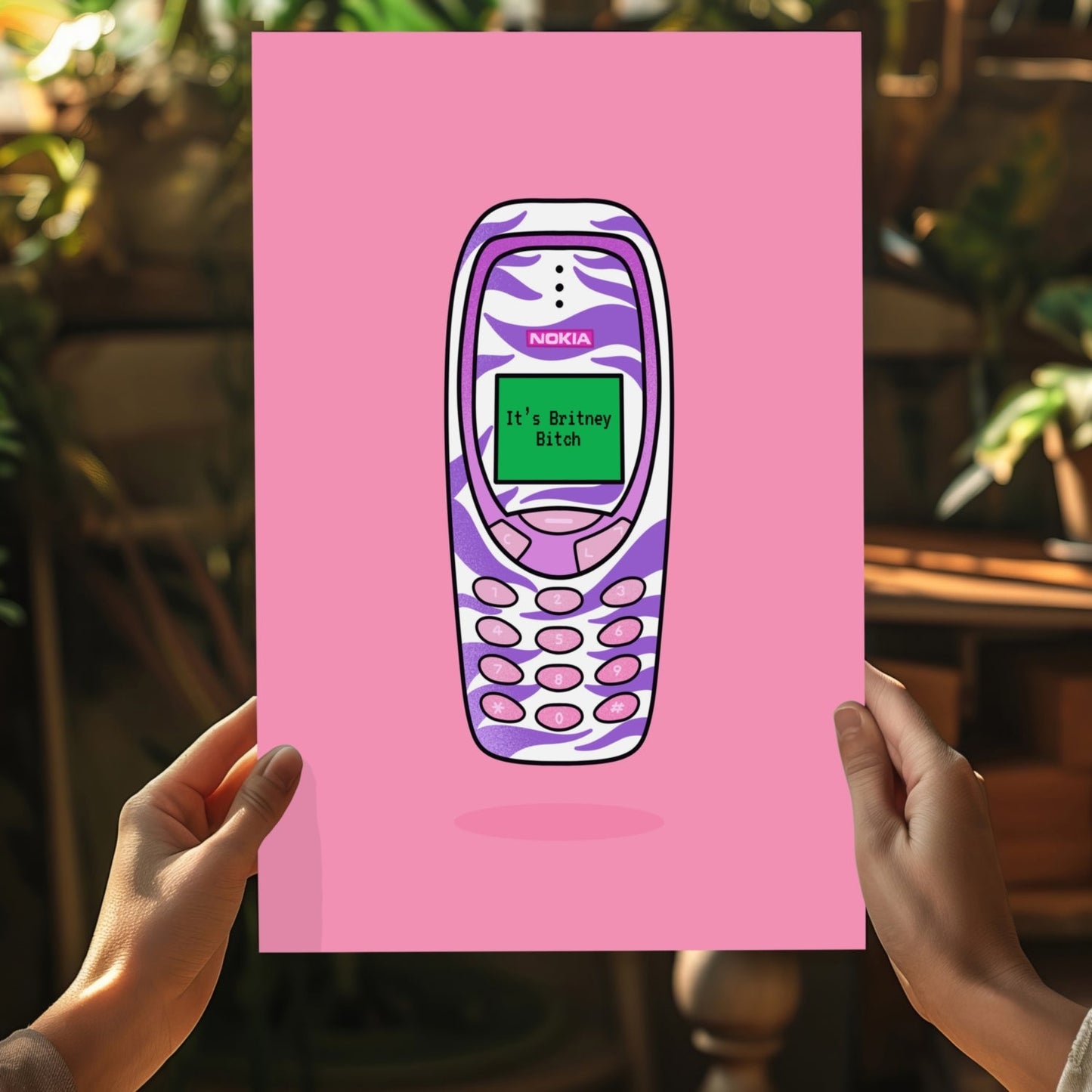 Retro Cell Phone Aluminum Print