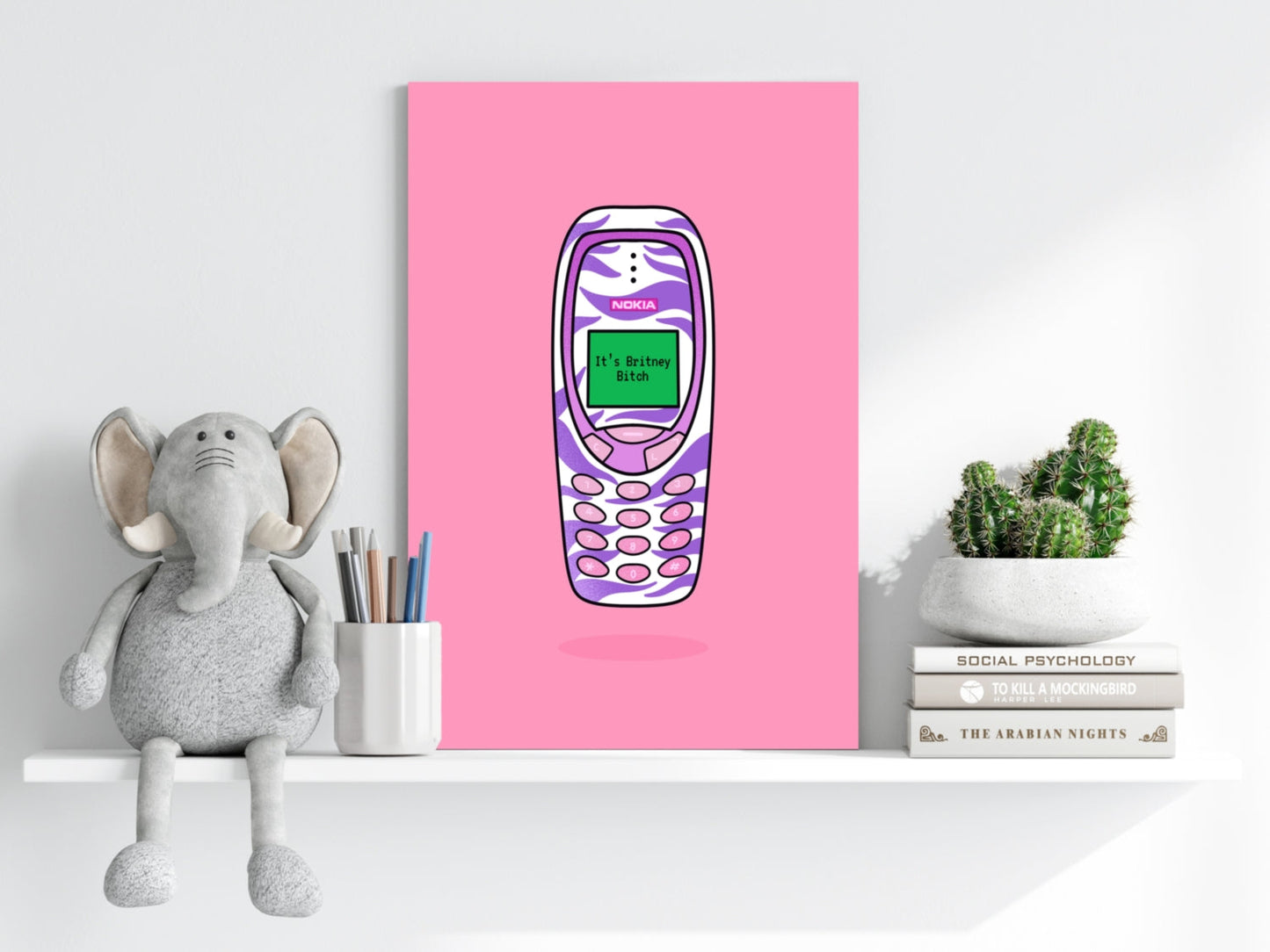 Retro Cell Phone Aluminum Print