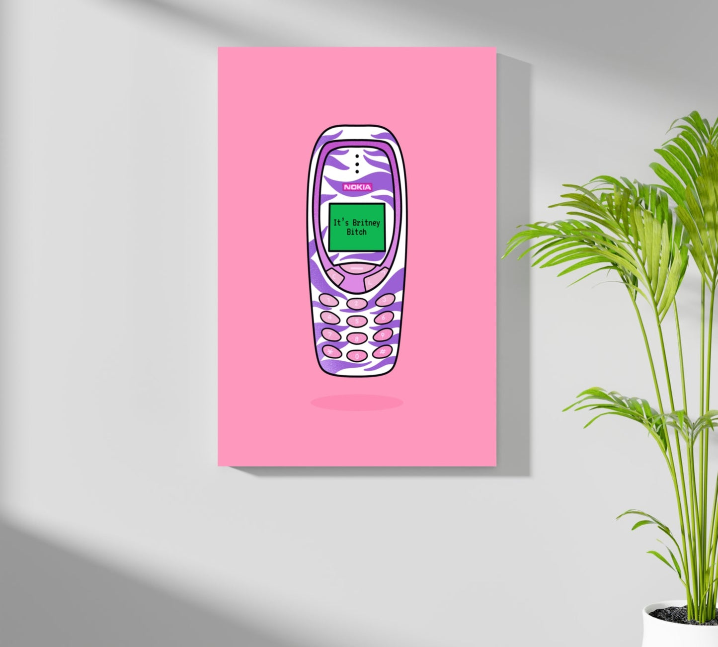 Retro Cell Phone Aluminum Print