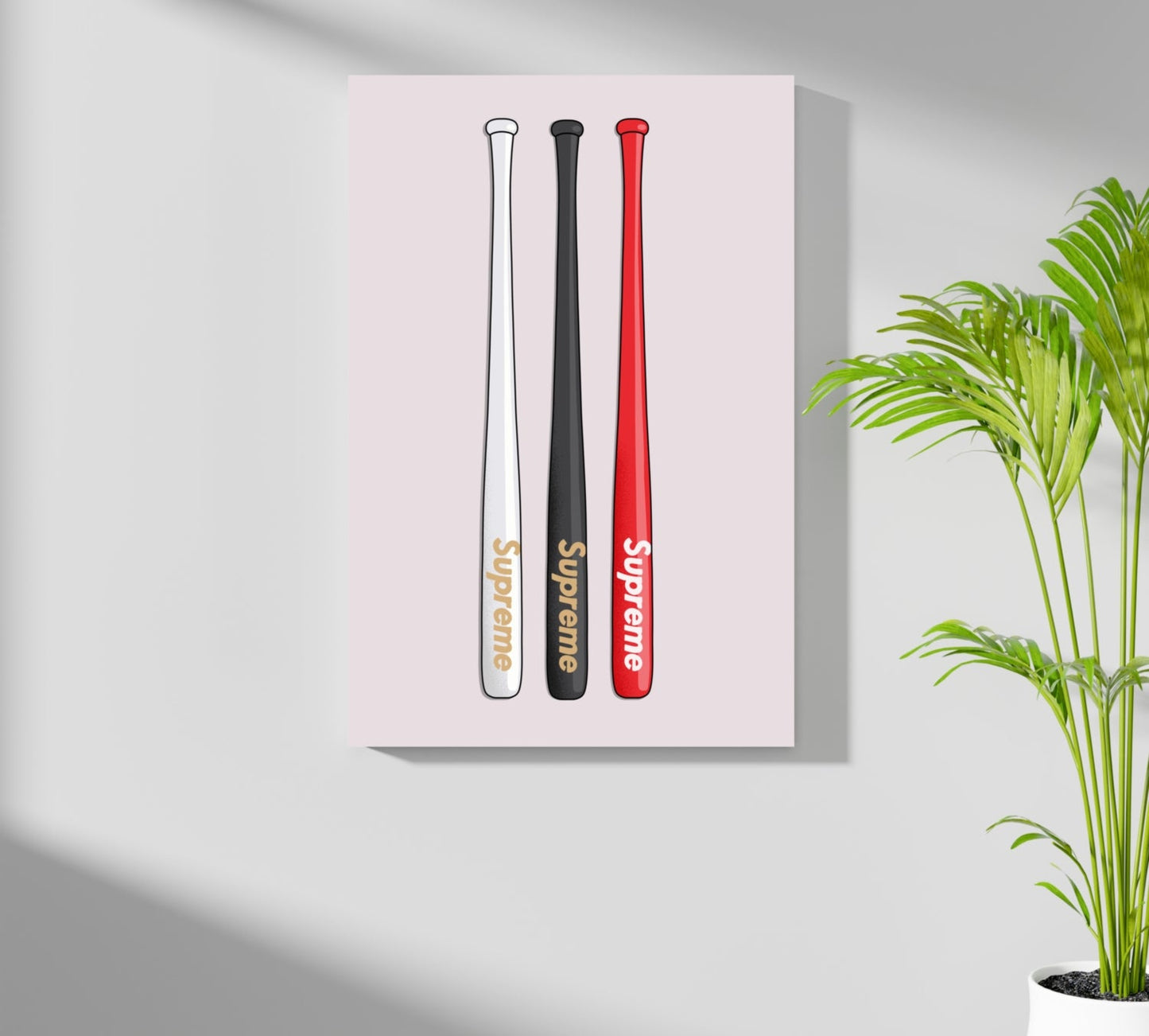 Baseball Bats Aluminum Print
