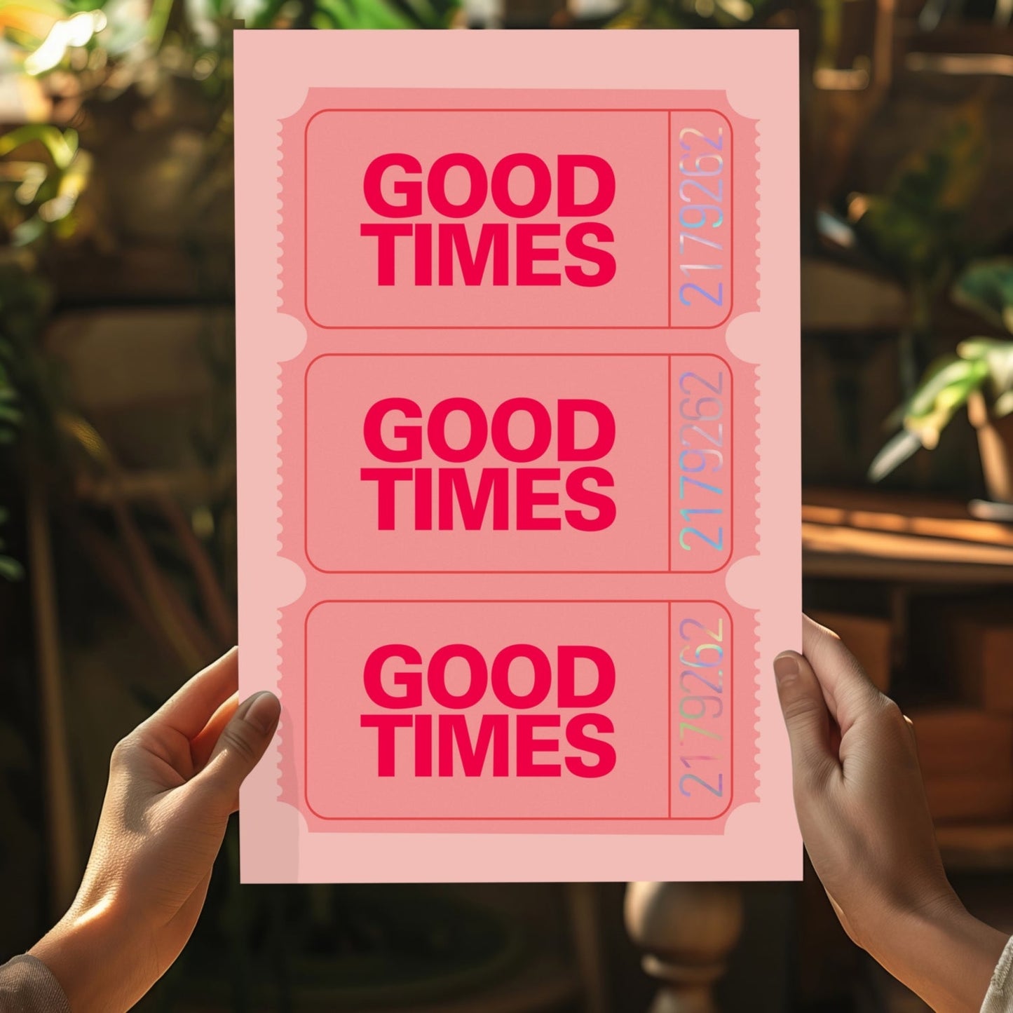 Good Times Retro Aluminum Print