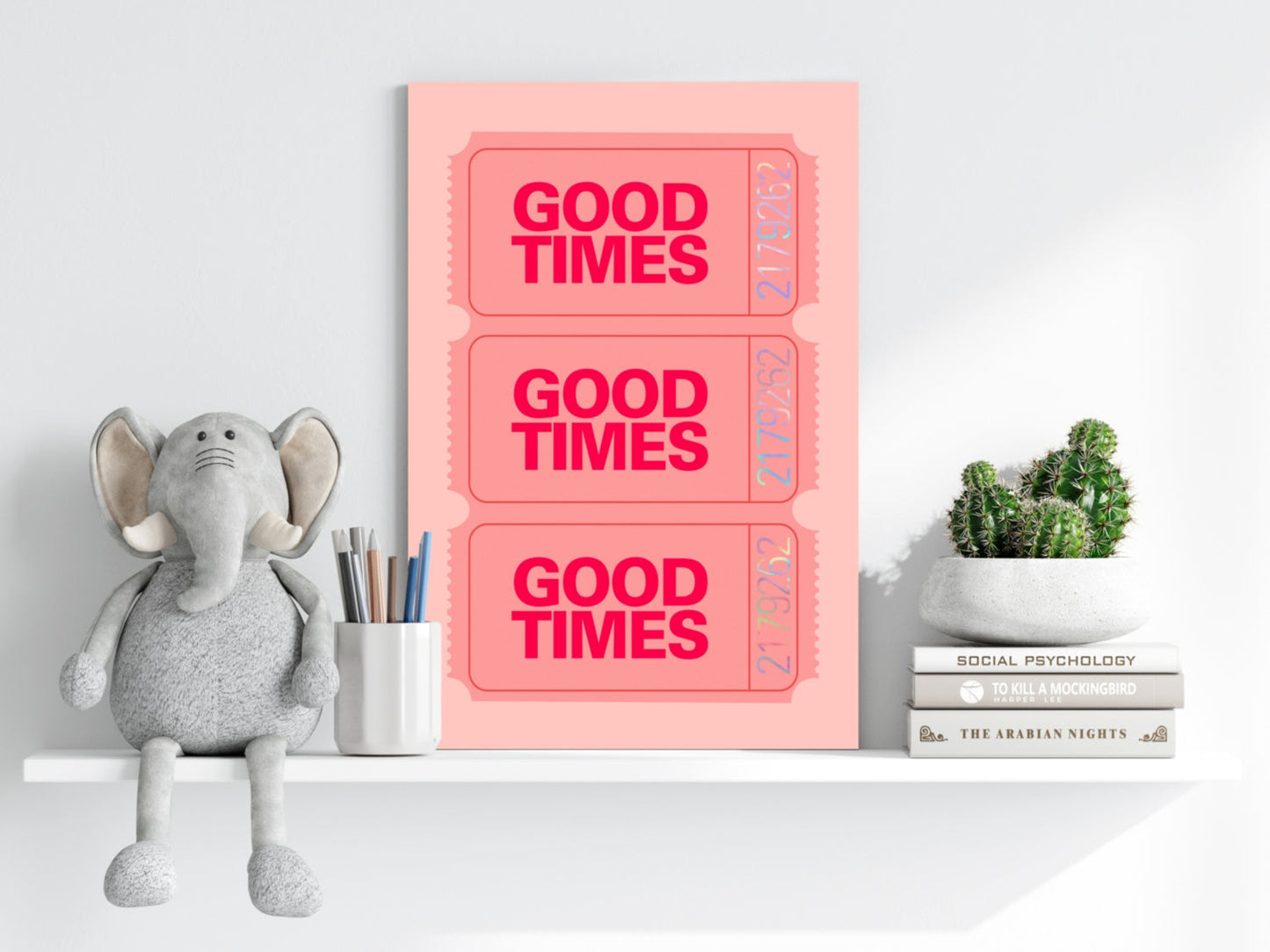 Good Times Retro Aluminum Print