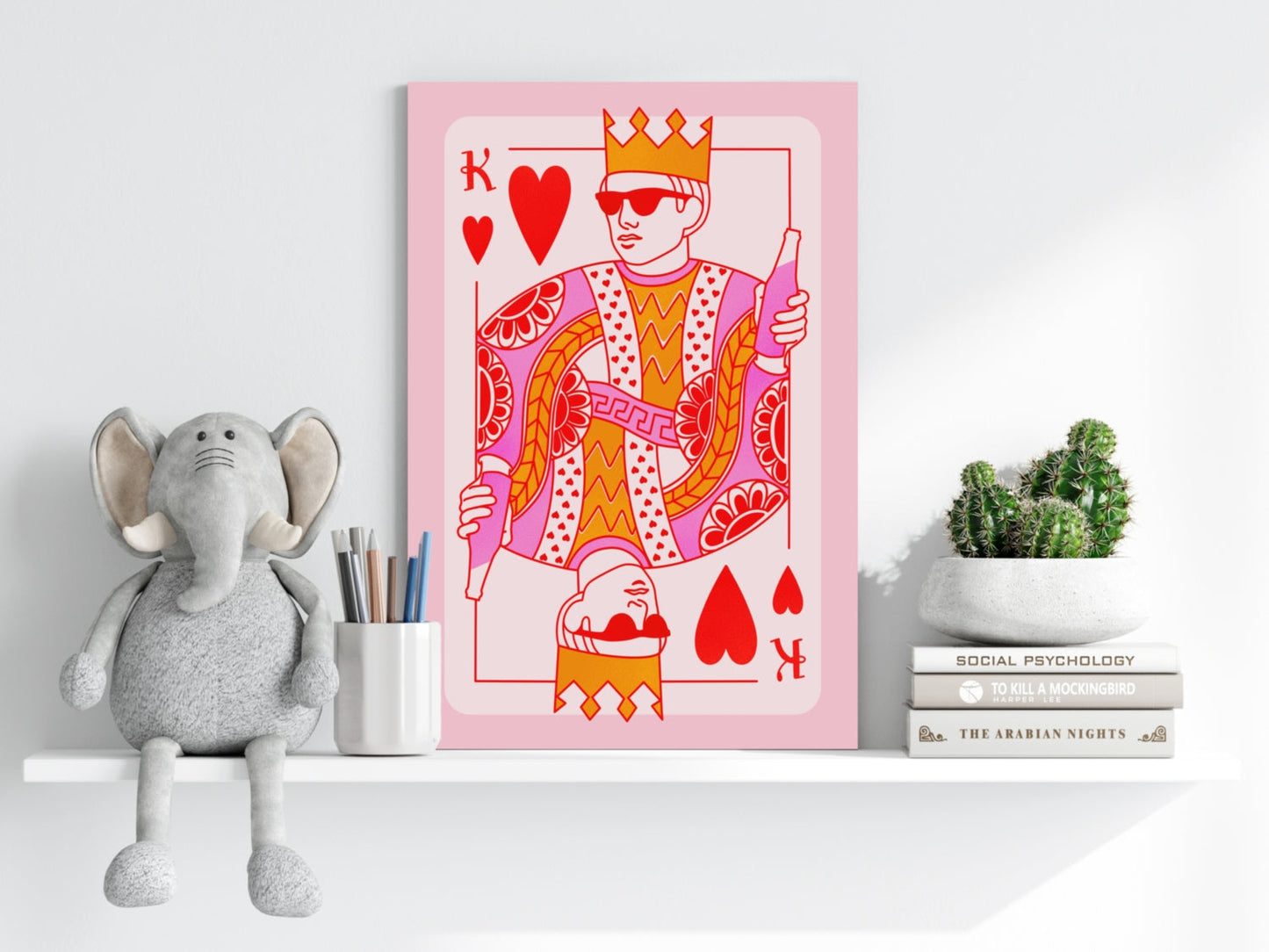 Heart King Aluminum Print