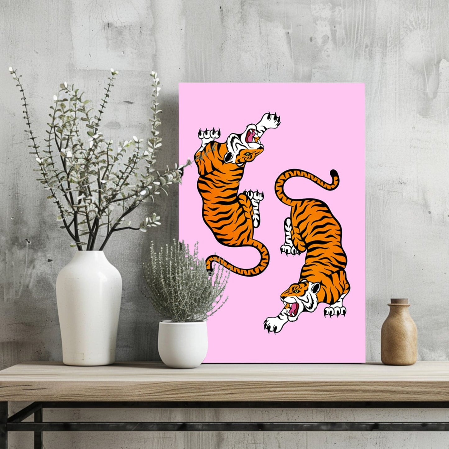 Tiger Couple Aluminum Print
