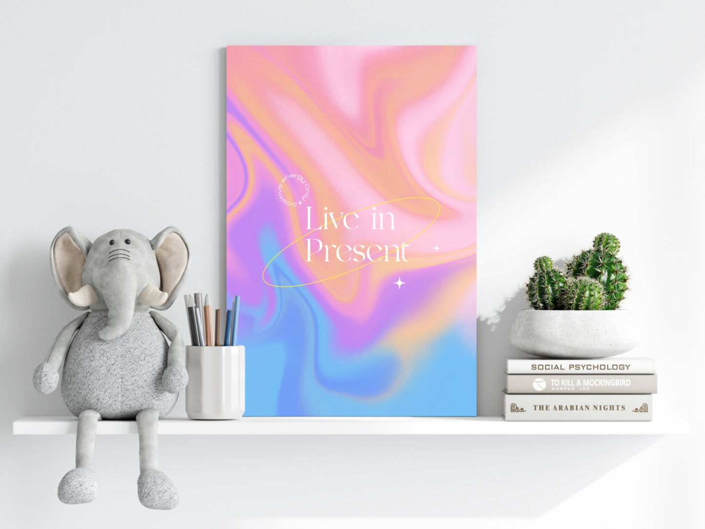 Live In Present Aluminum Print