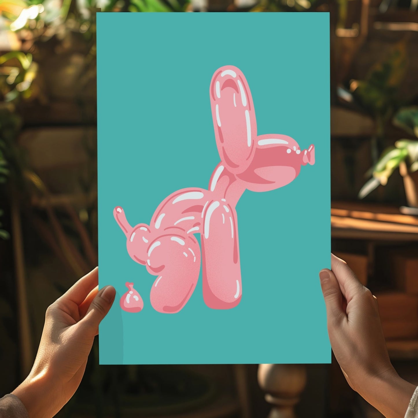 Balloon Dog Aluminum Print