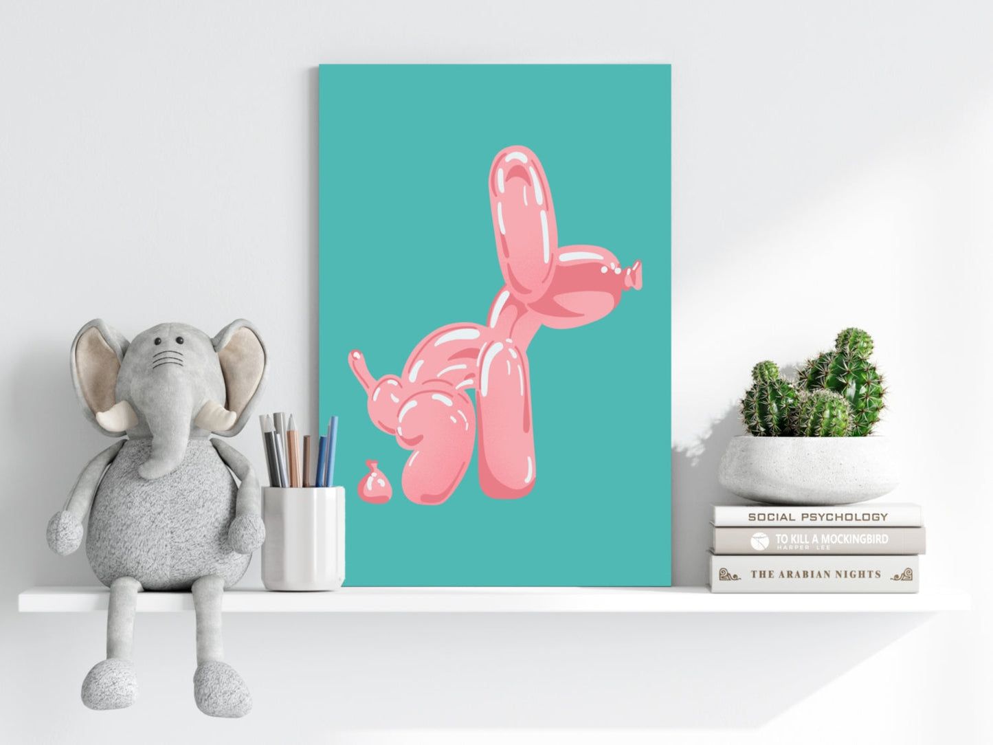 Balloon Dog Aluminum Print