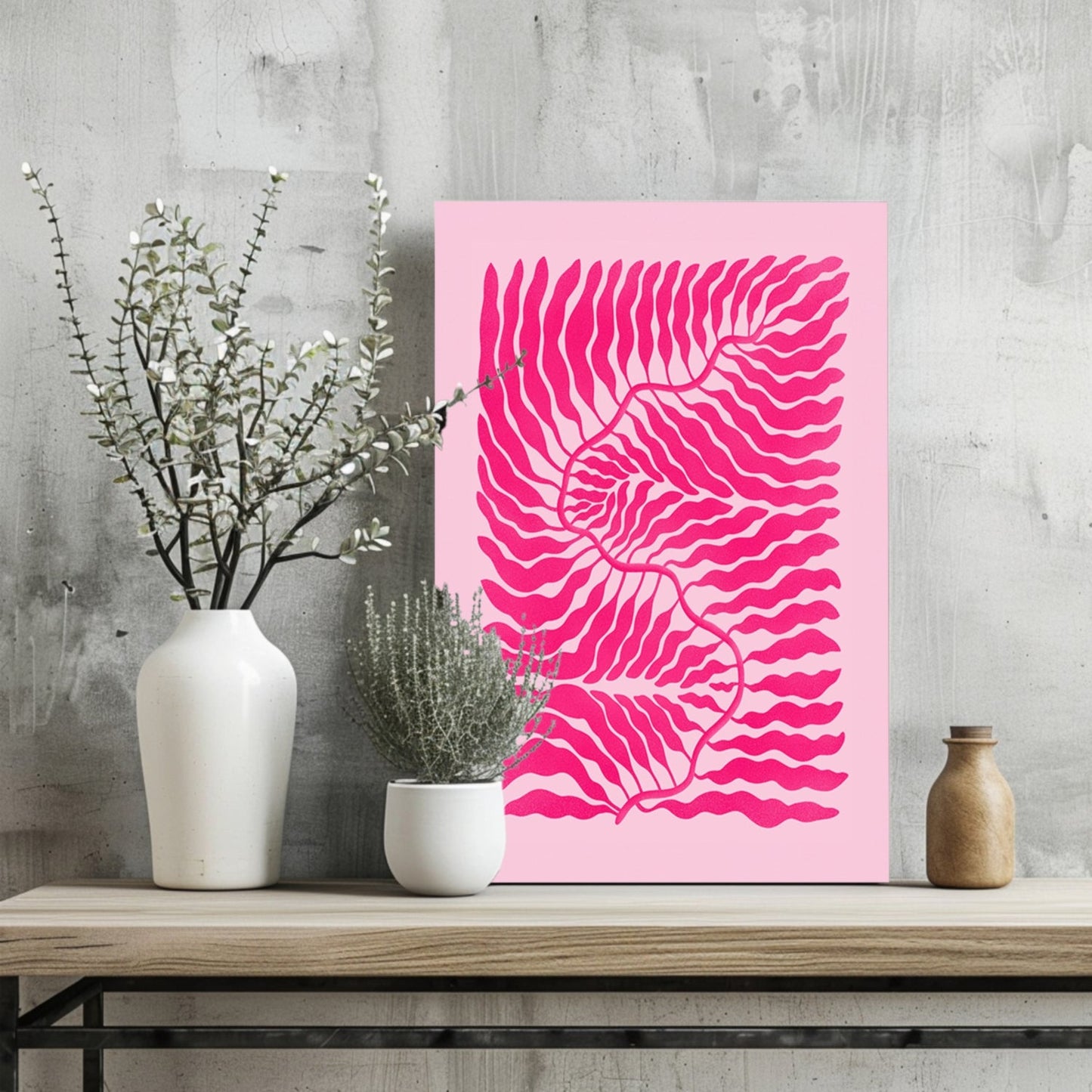 Abstract Flower Aluminum Print