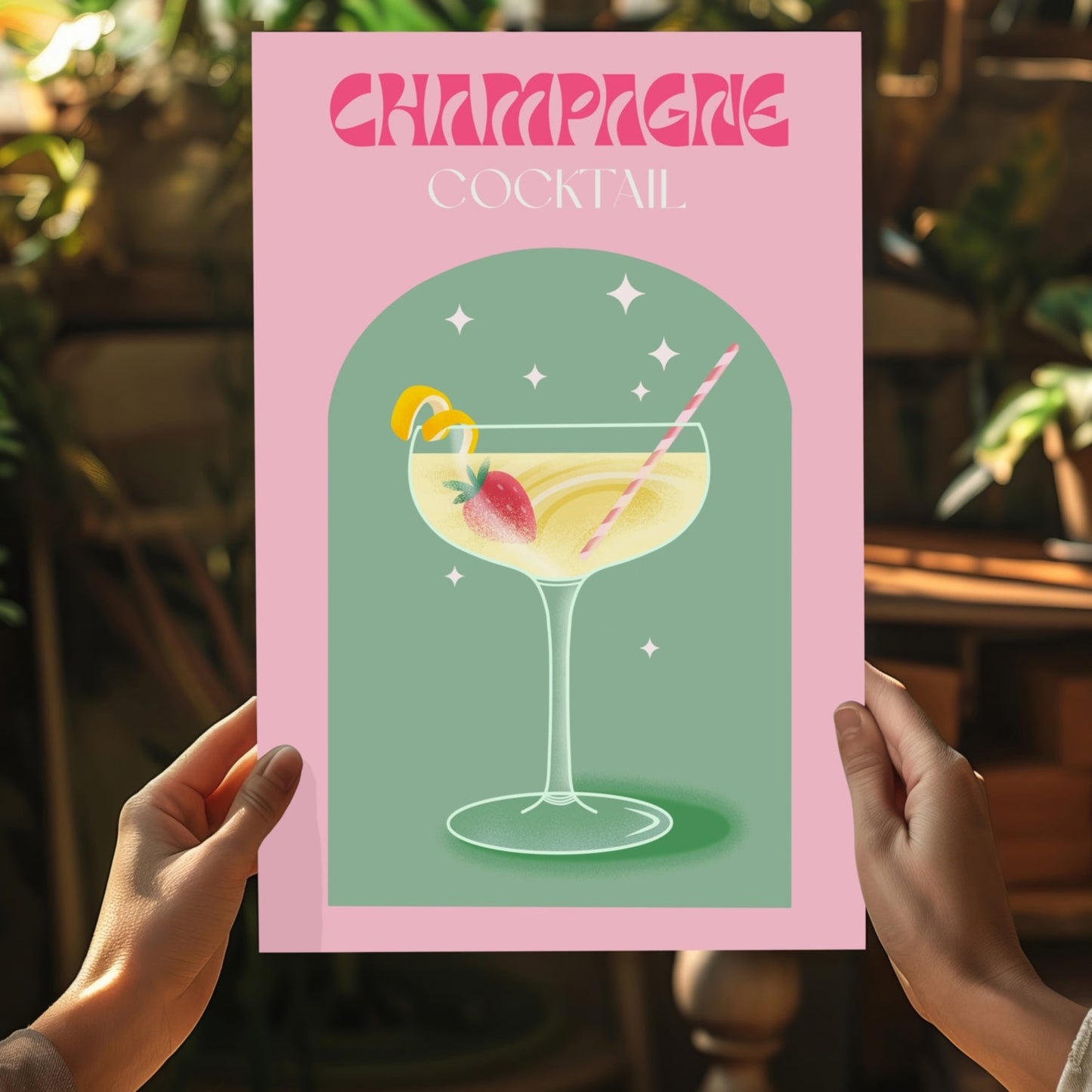 Champagne Aluminum Print