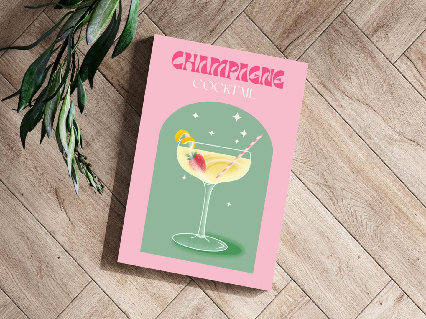Champagne Aluminum Print