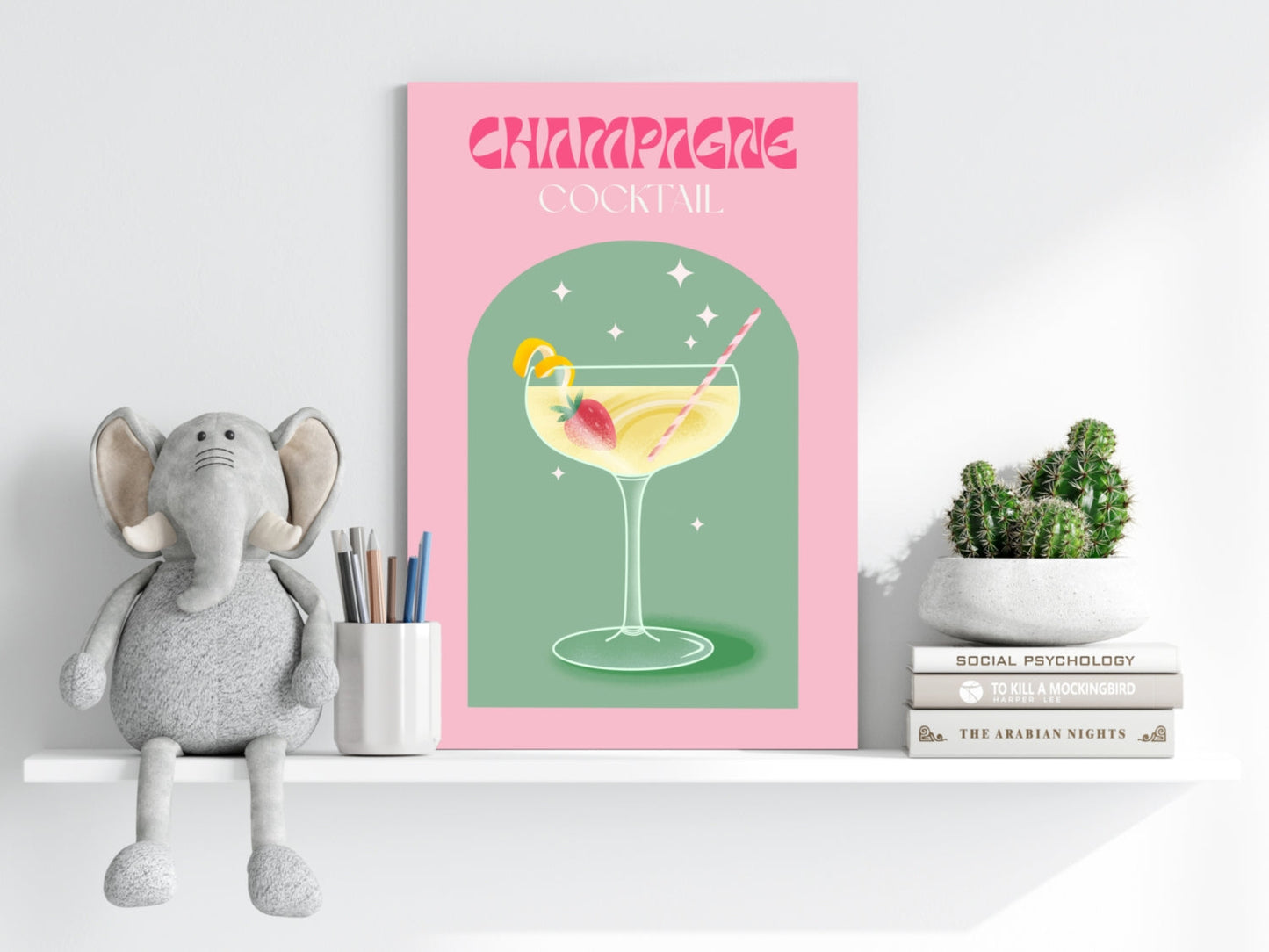 Champagne Aluminum Print