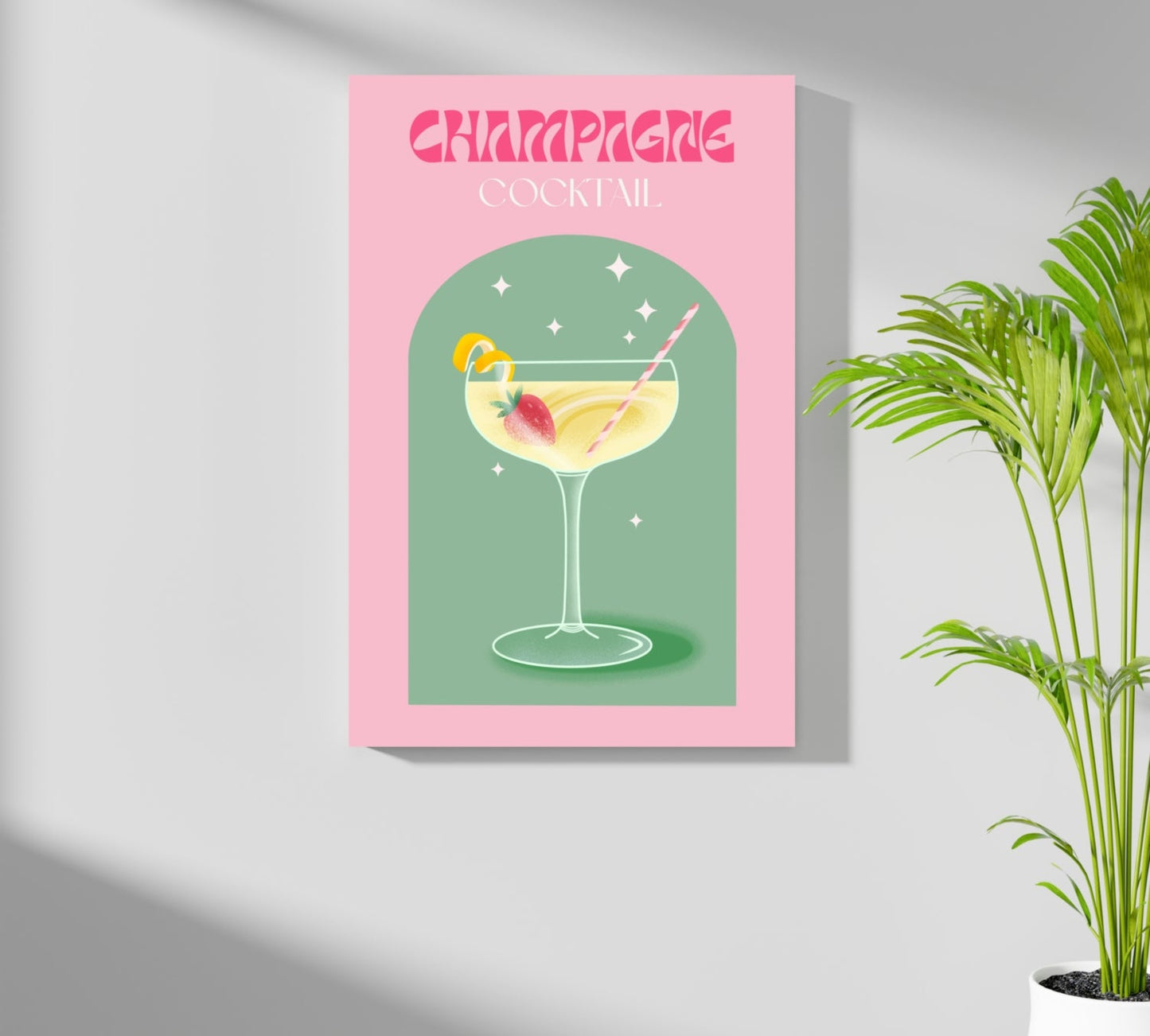 Champagne Aluminum Print