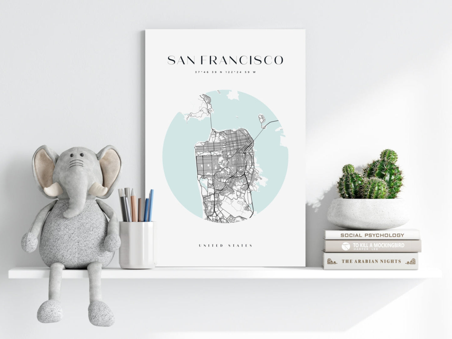 San Francisco V2 Aluminum Print